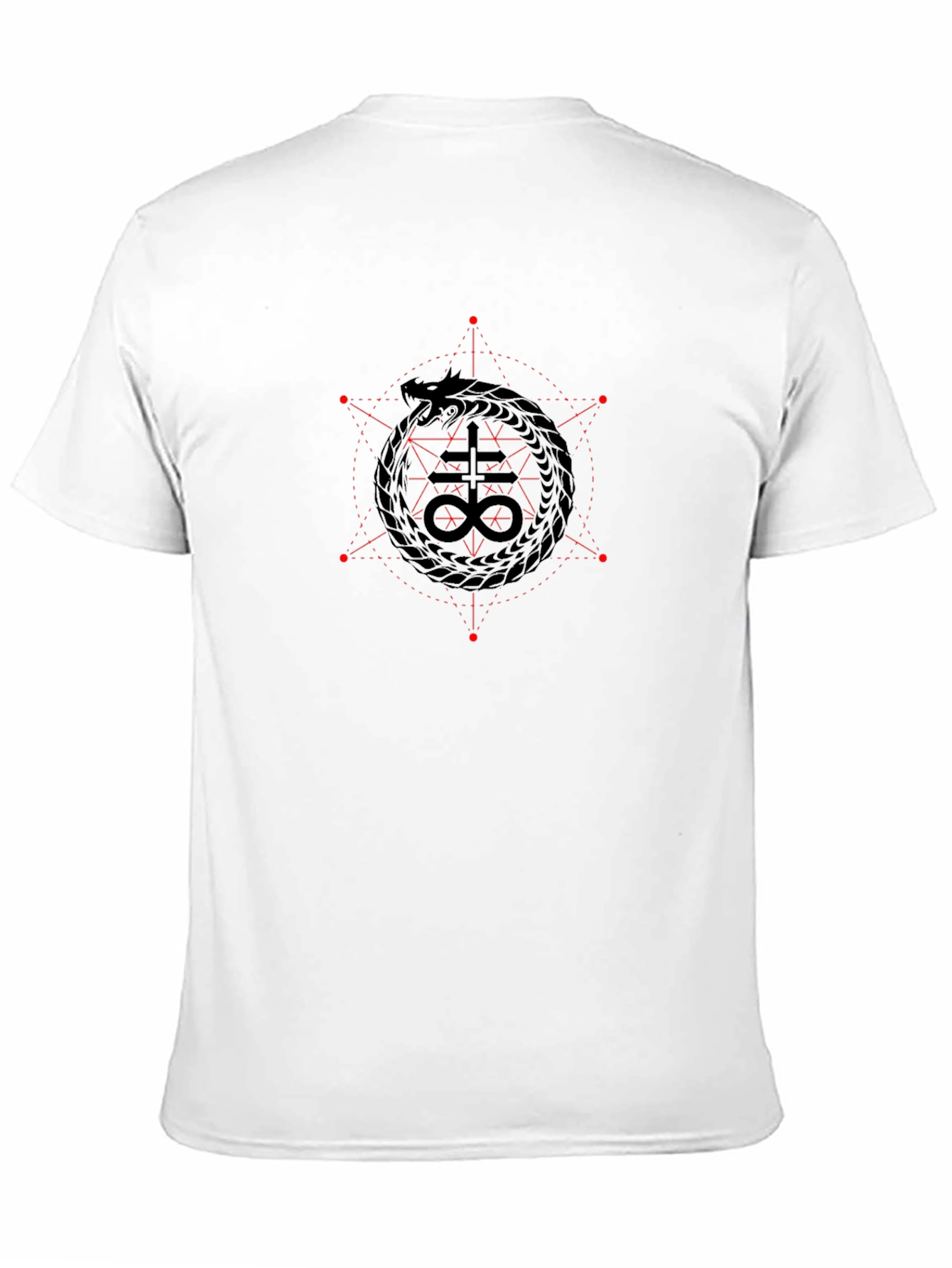 Ouroboros Leviathan Cross Black Graphic Tee