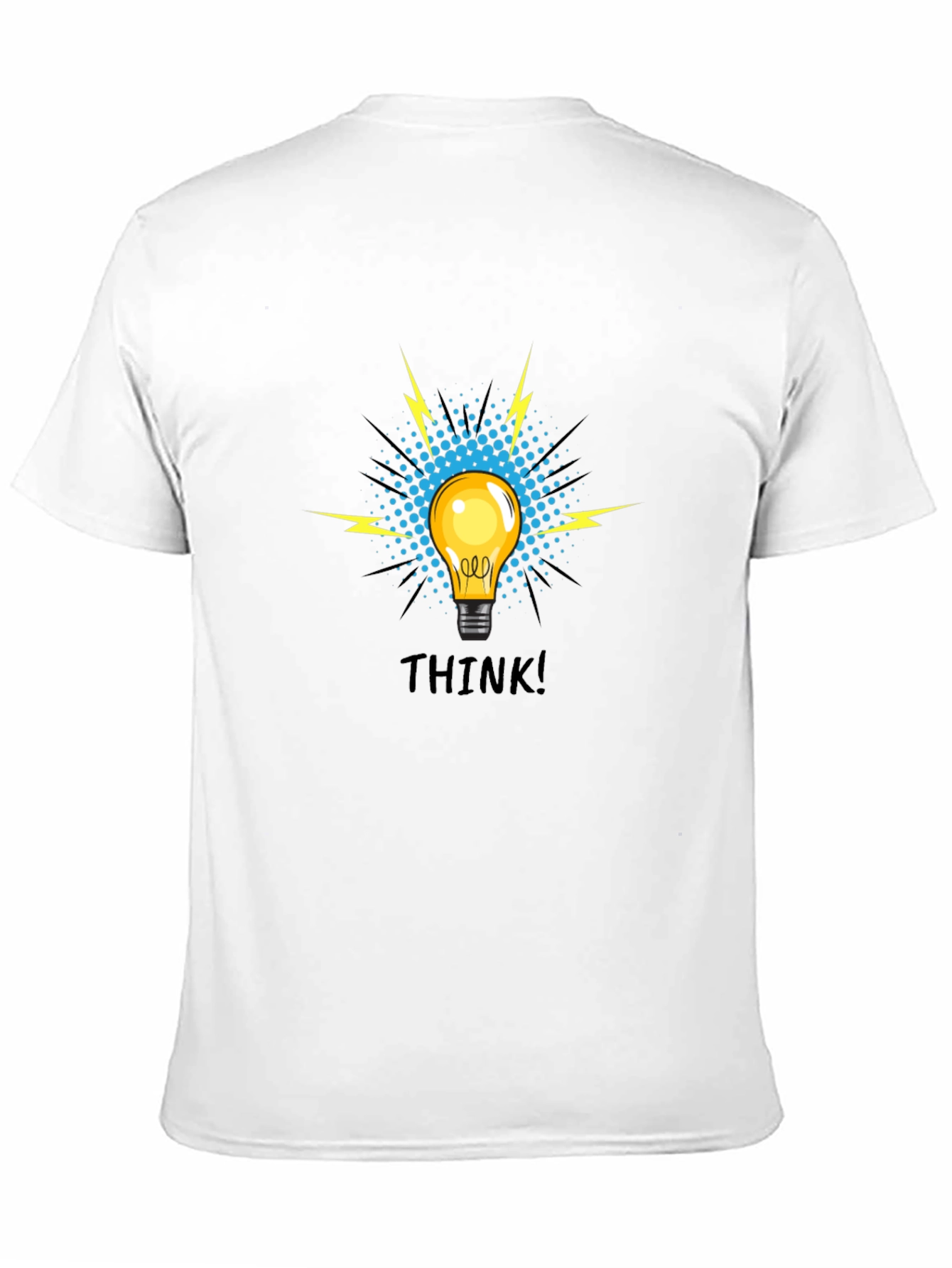 Think! Graphic Tee - Black Cotton T-Shirt