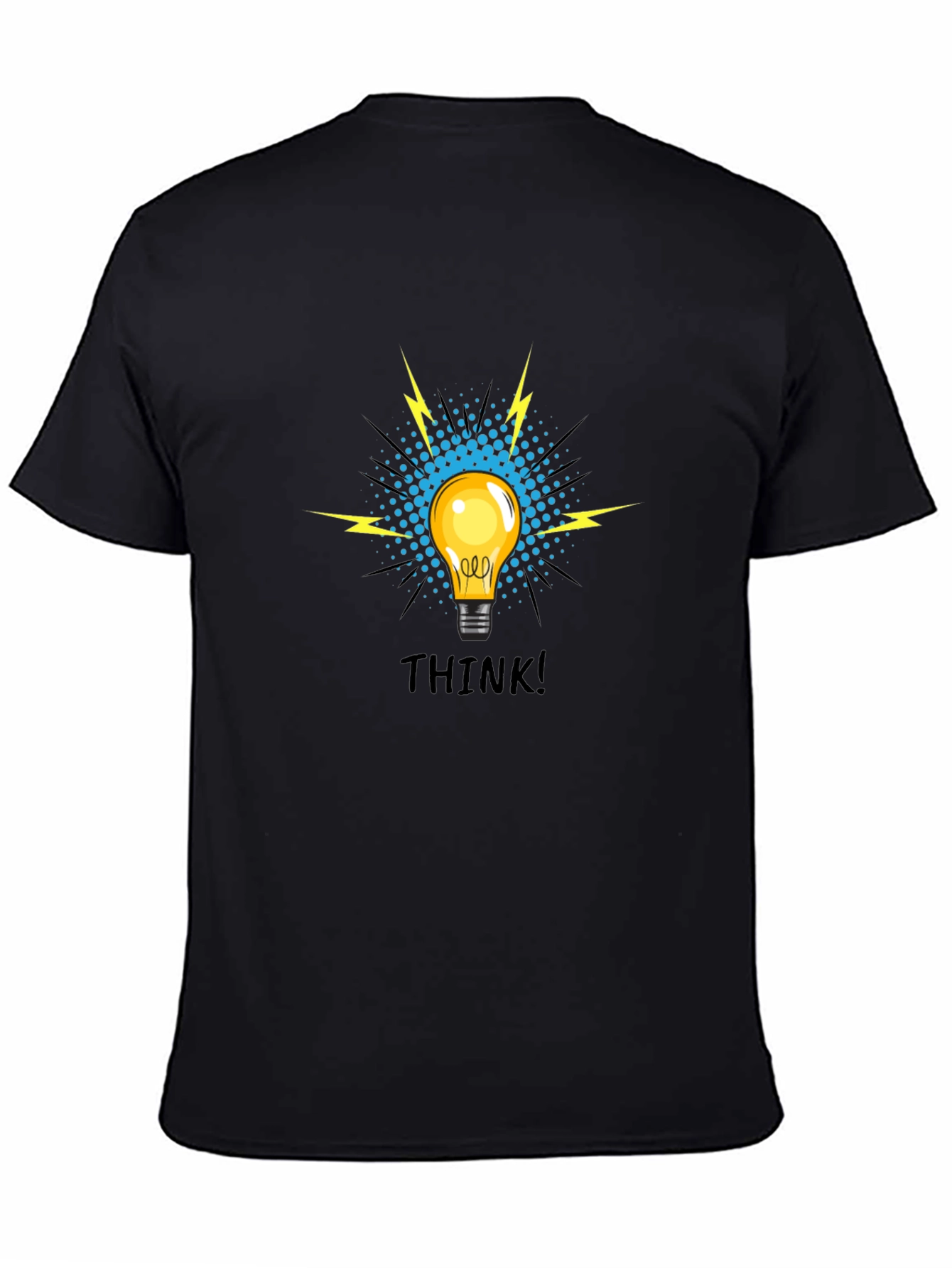 Think! Graphic Tee - Black Cotton T-Shirt