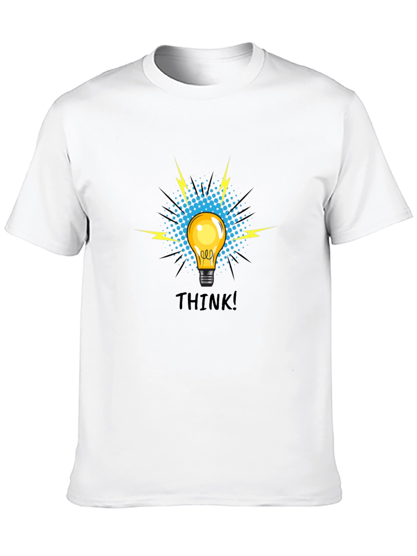 Think! Graphic Tee - Black Cotton T-Shirt