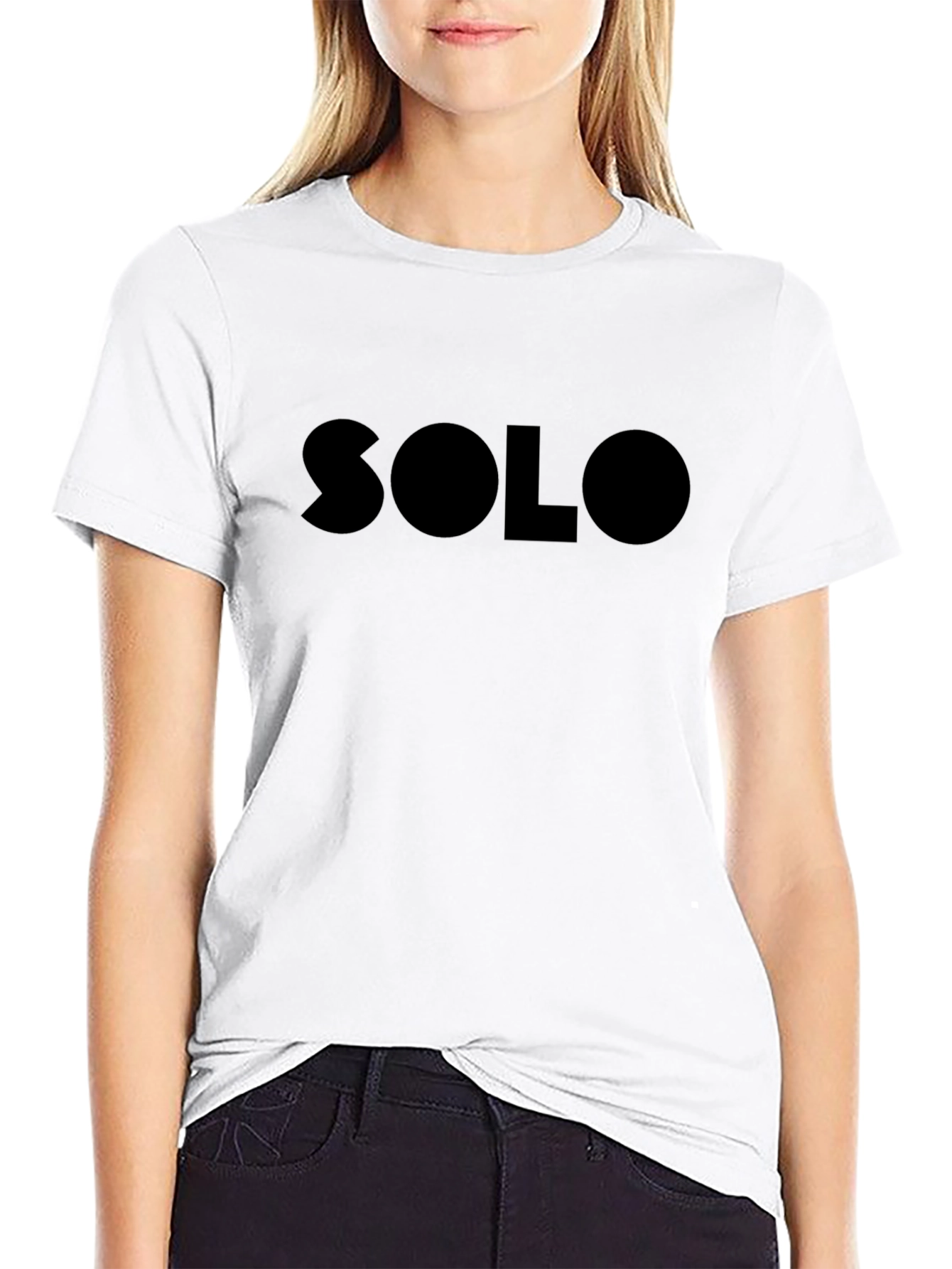 Stylish SOLO Black Graphic T-Shirt