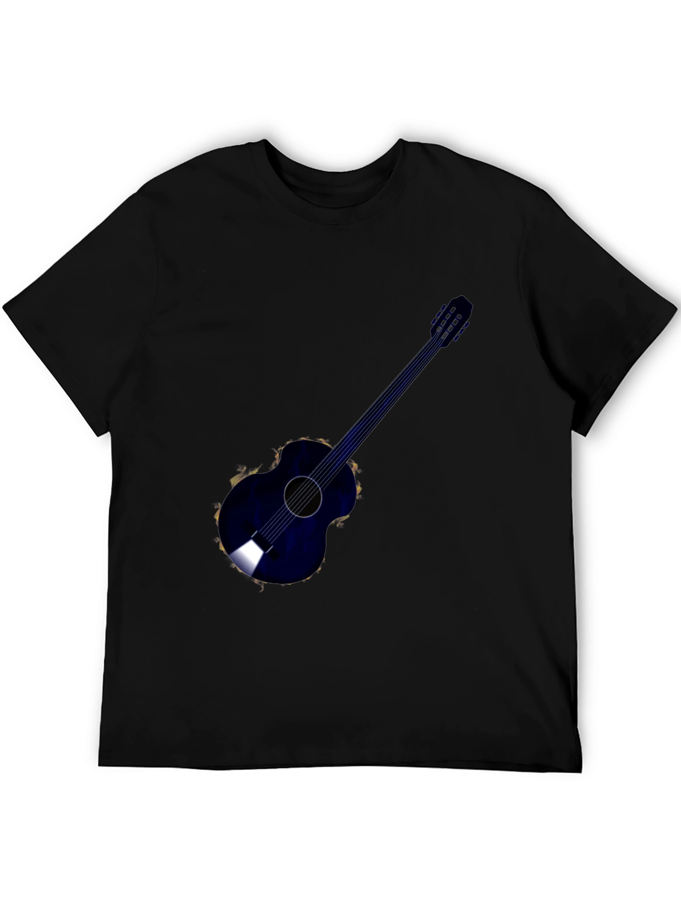 Acoustic Guitar Graphic Tee - Black