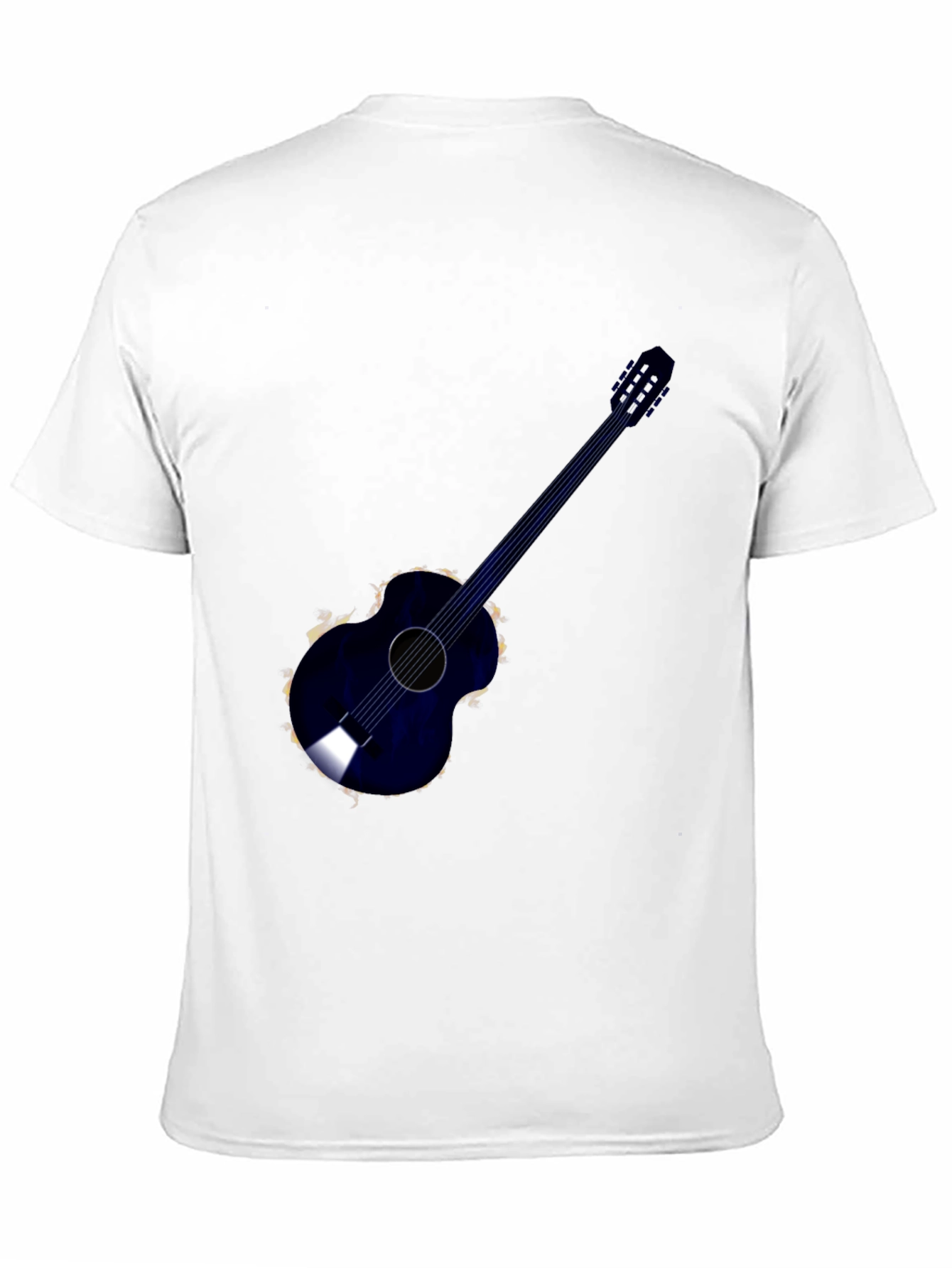 Acoustic Guitar Graphic Tee - Black