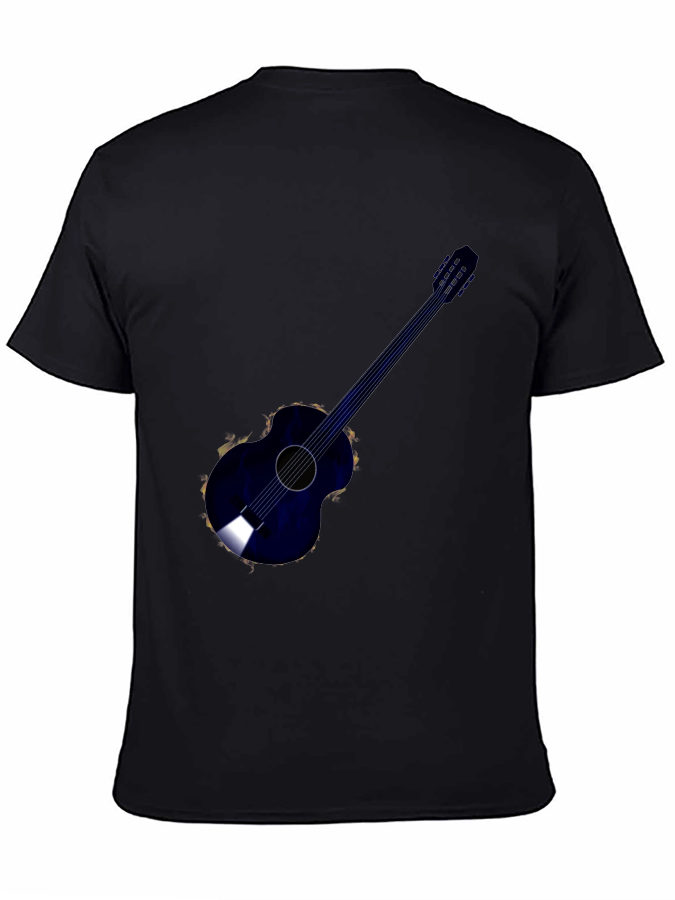Acoustic Guitar Graphic Tee - Black
