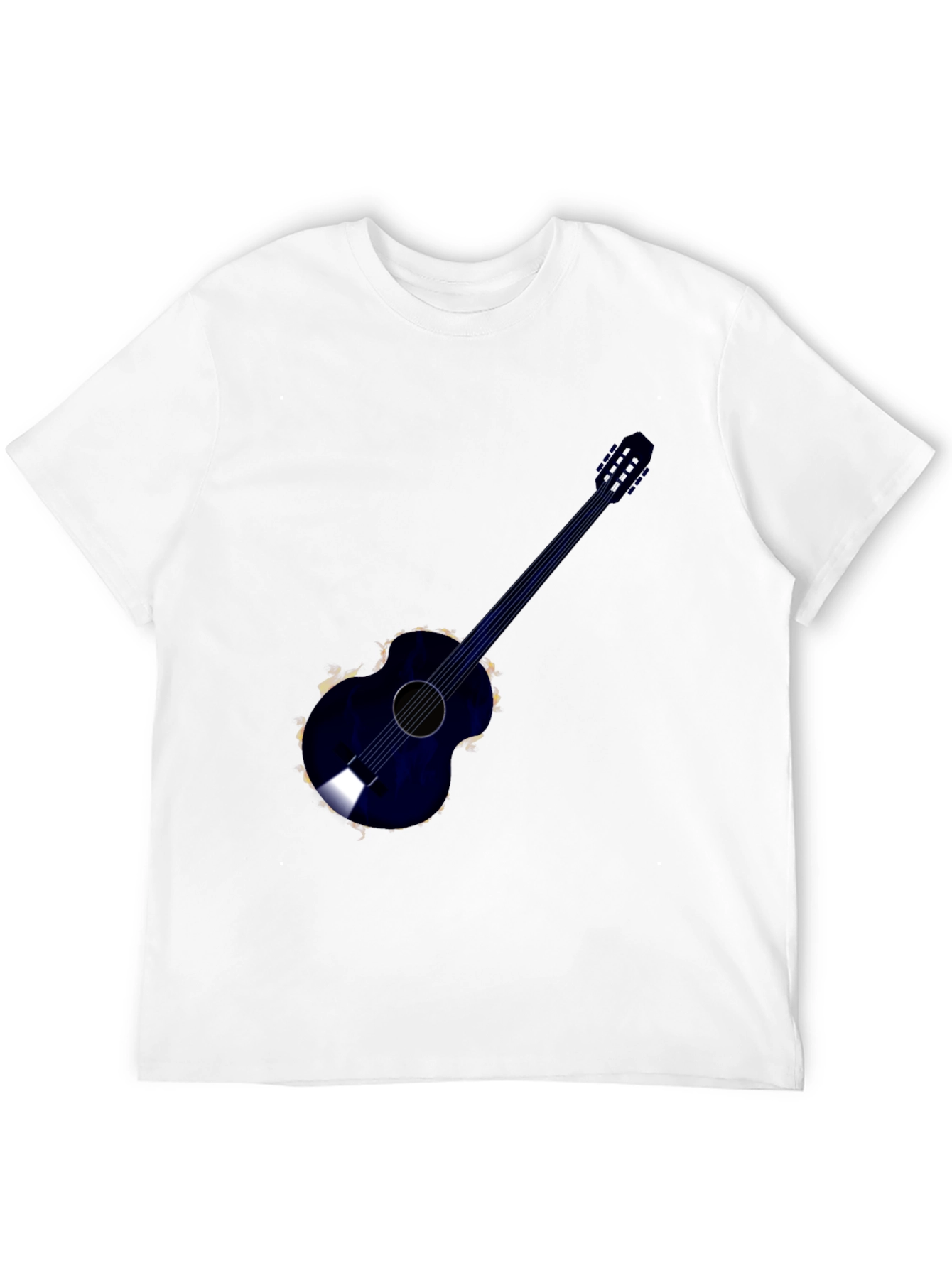 Acoustic Guitar Graphic Tee - Black