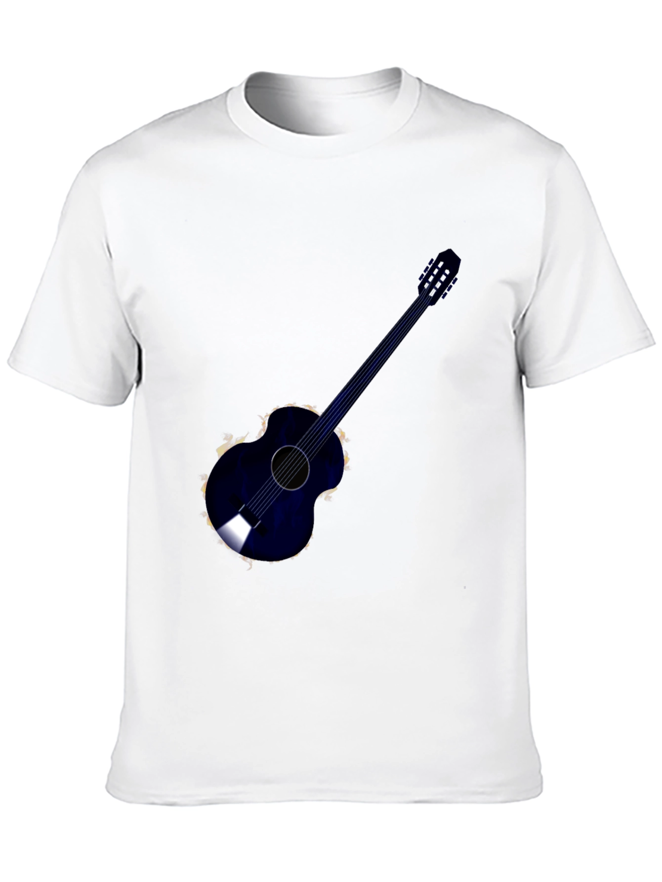 Acoustic Guitar Graphic Tee - Black