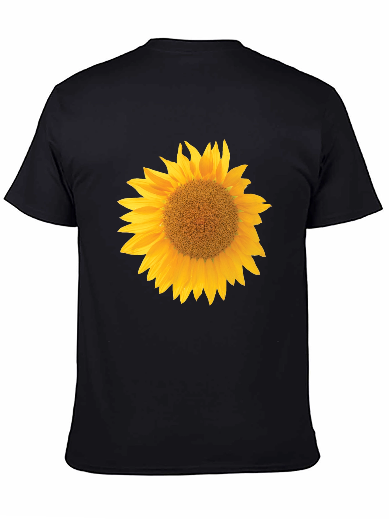 Sunflower Graphic T-Shirt - Black Cotton Tee