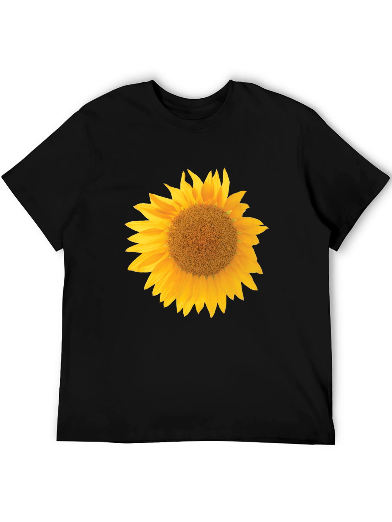 Sunflower Graphic T-Shirt - Black Cotton Tee