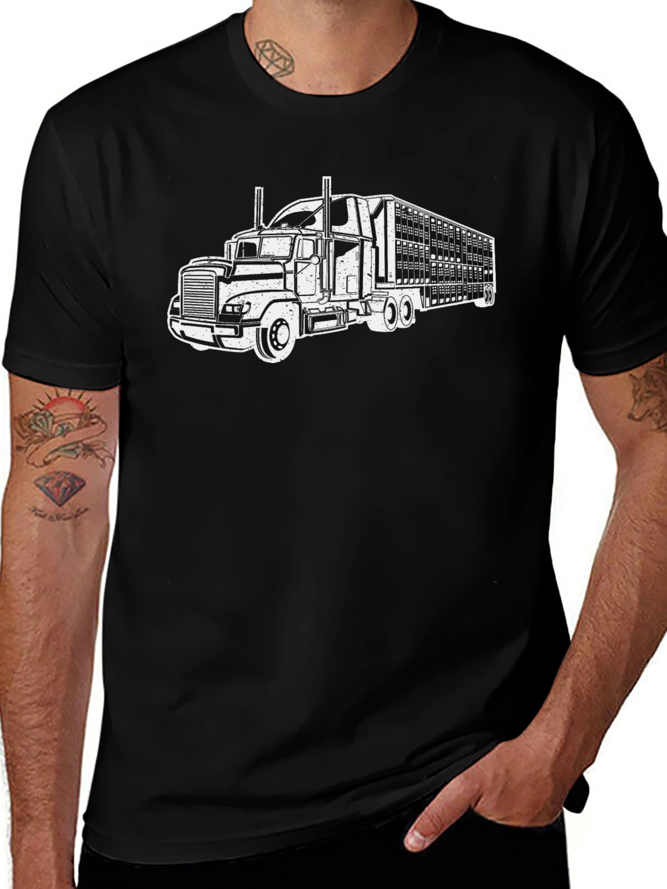 Truck Graphic Tee - Black