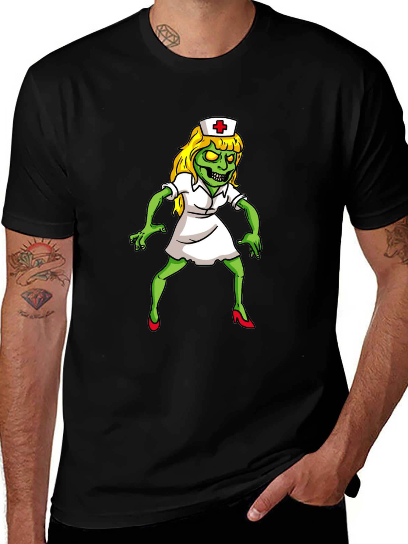Zombie Nurse Graphic T-Shirt