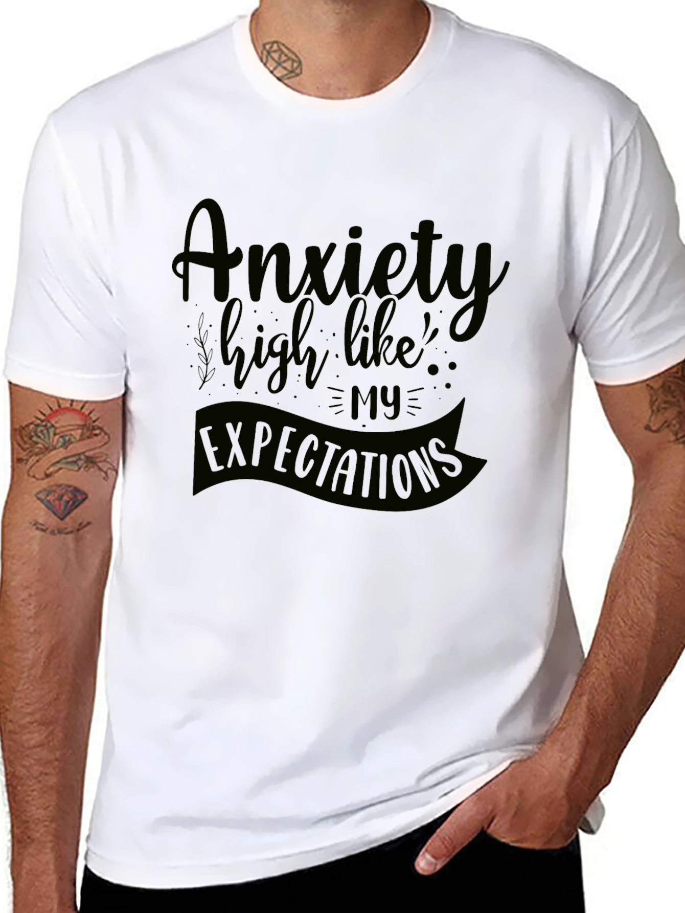 Anxiety High Expectations Graphic Tee