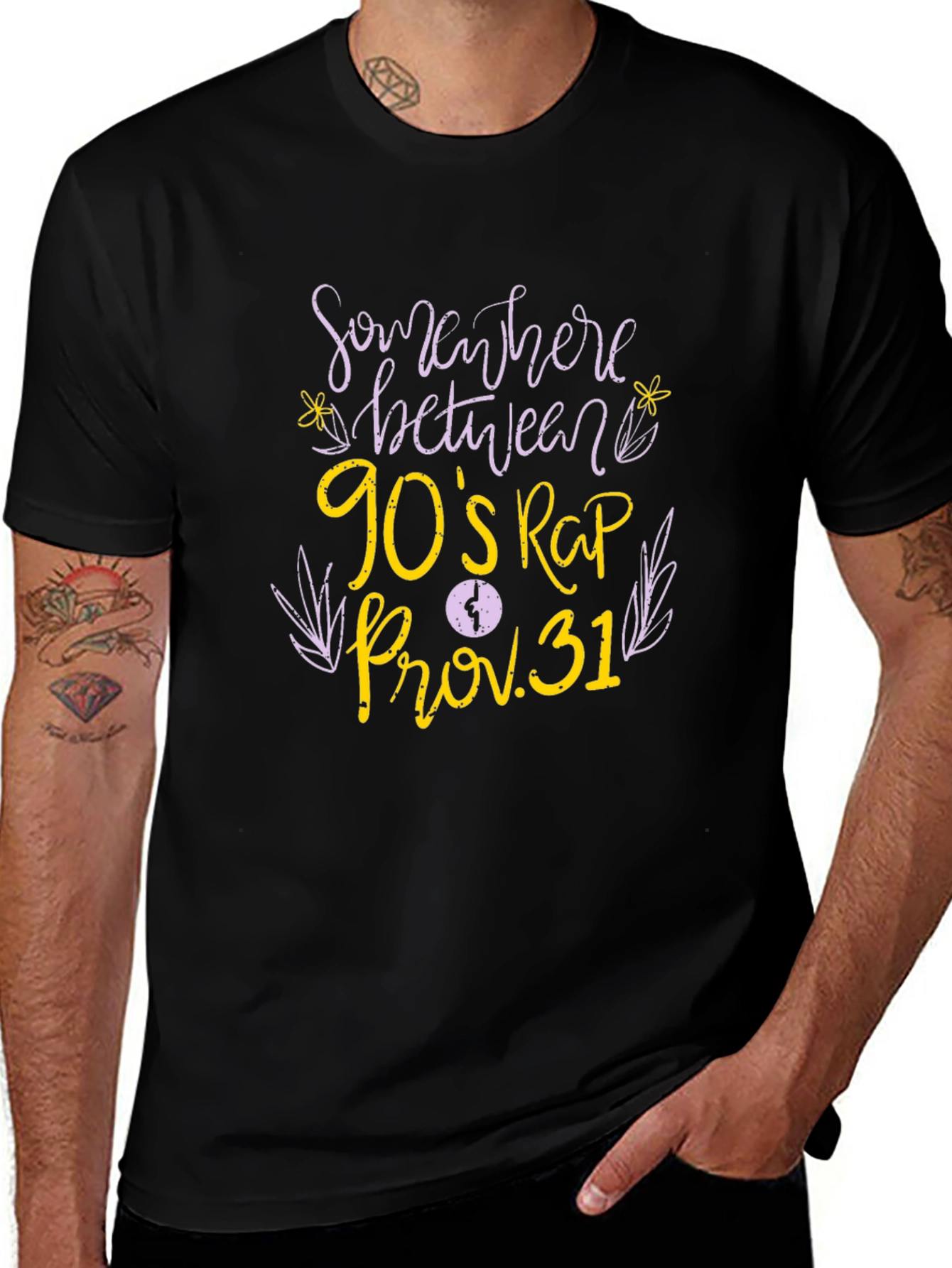 Somewhere Between 90s Rap Prov. 31 Black T-Shirt