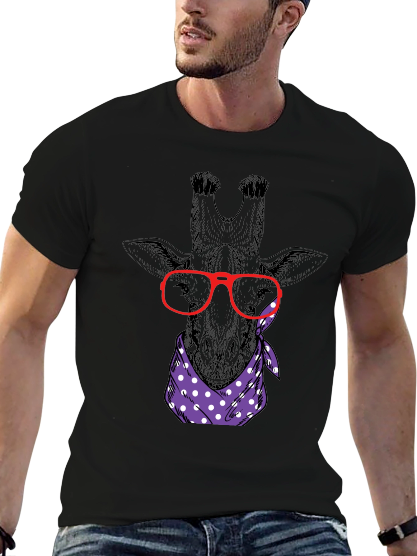 Giraffe Nerd T-Shirt