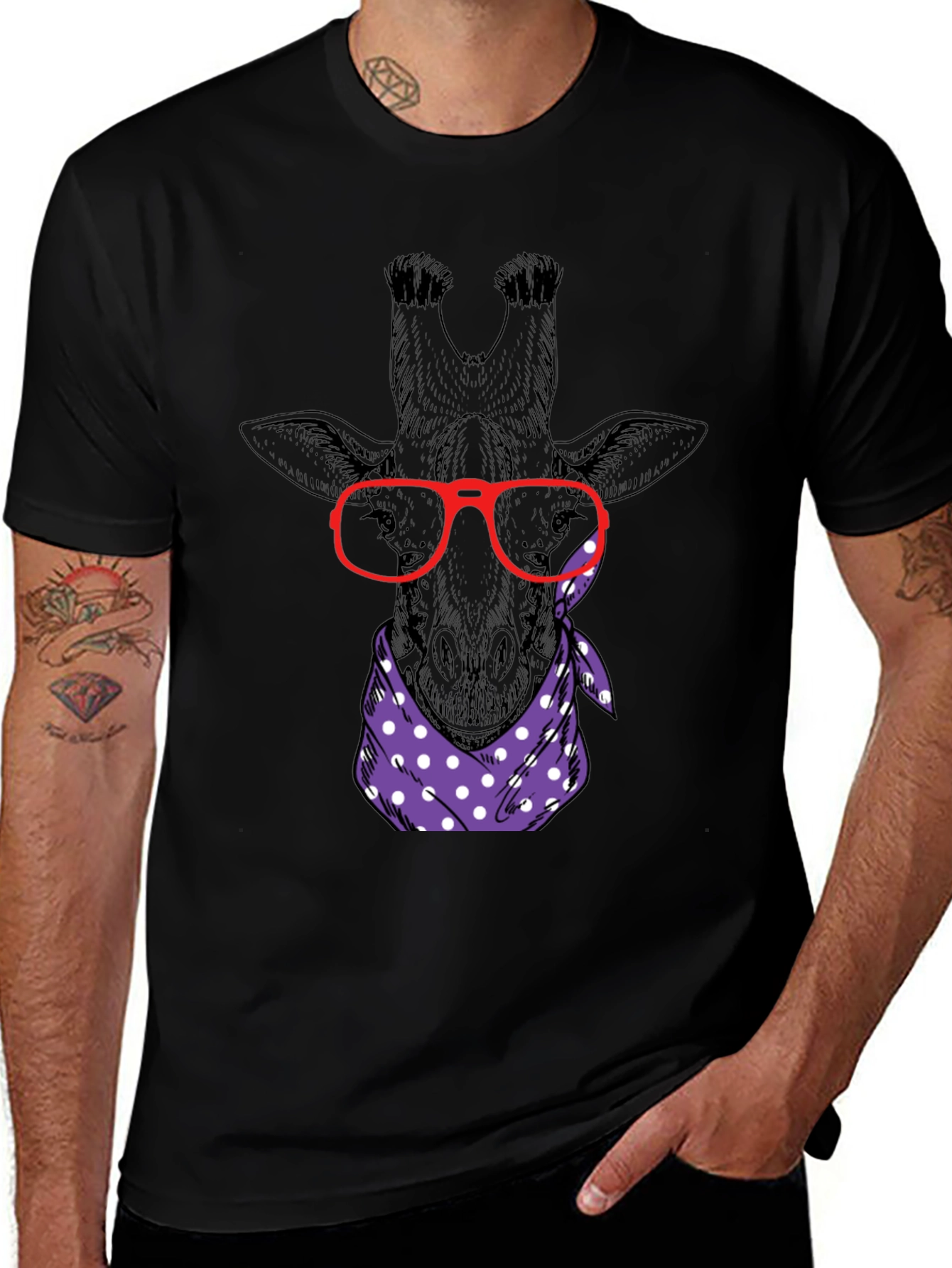 Giraffe Nerd T-Shirt