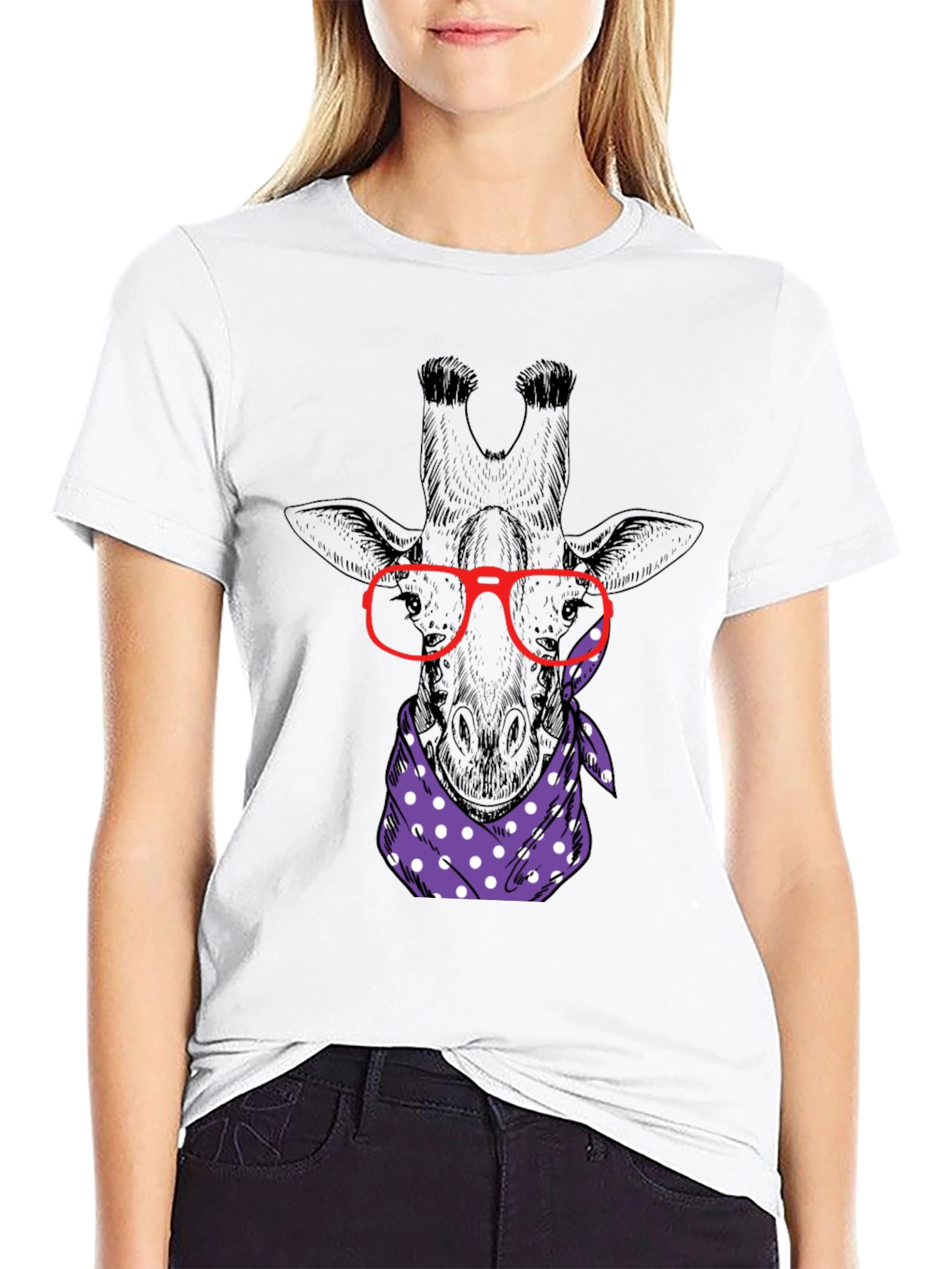 Giraffe Nerd T-Shirt