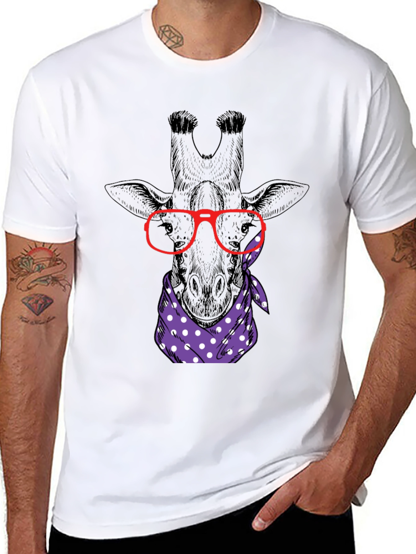 Giraffe Nerd T-Shirt