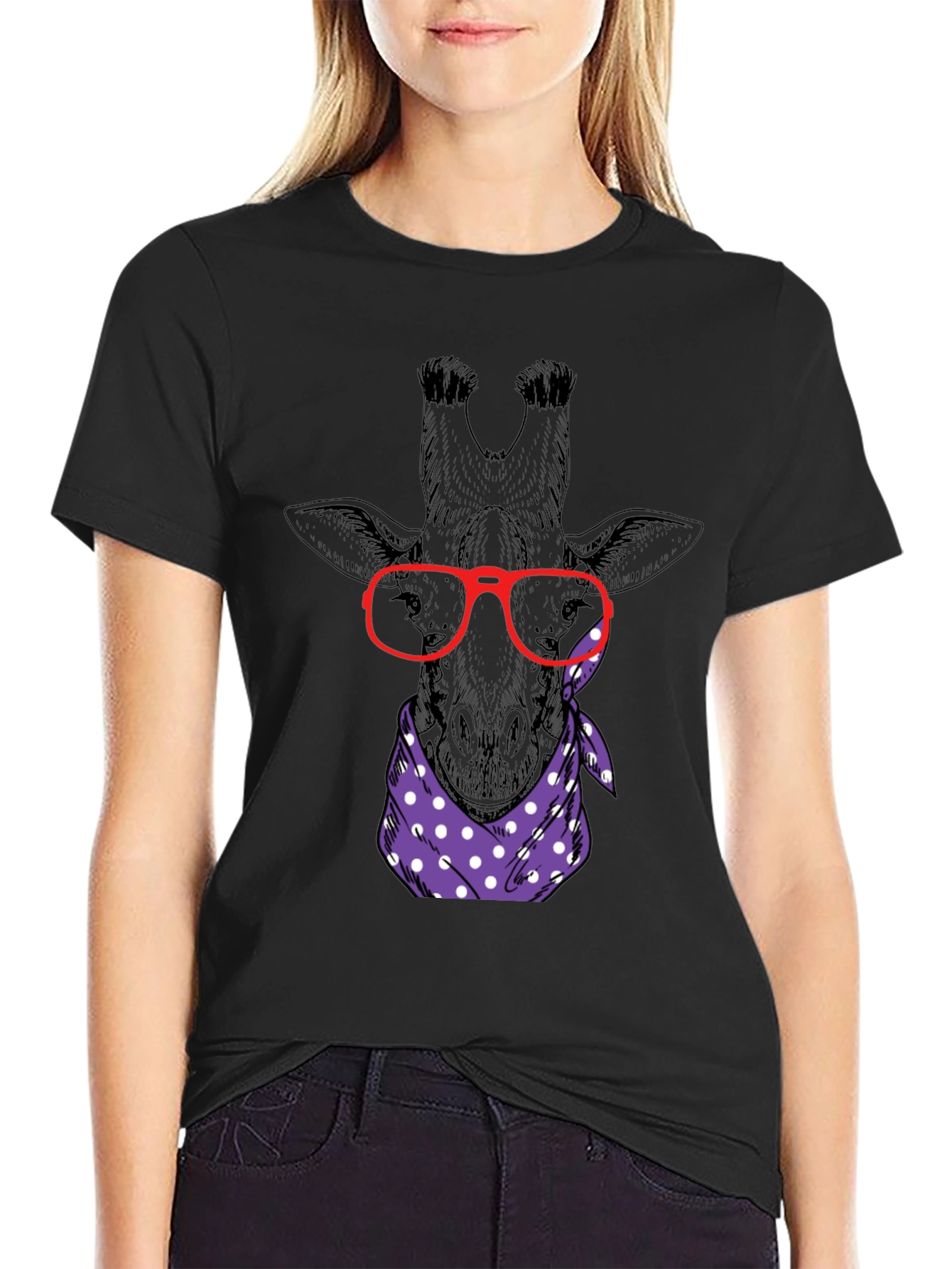 Giraffe Nerd T-Shirt