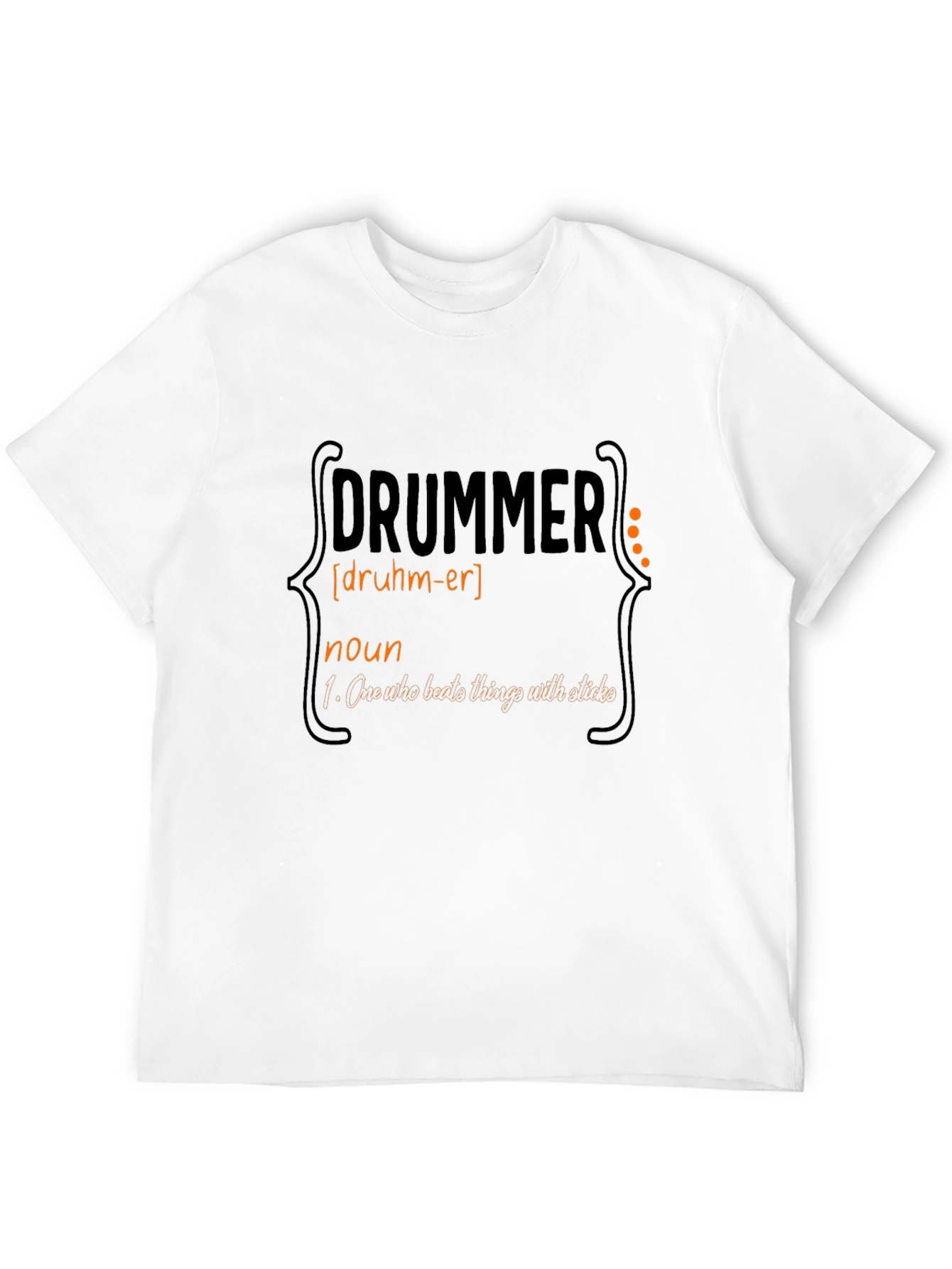 Drummer Definition Graphic Tee - Black