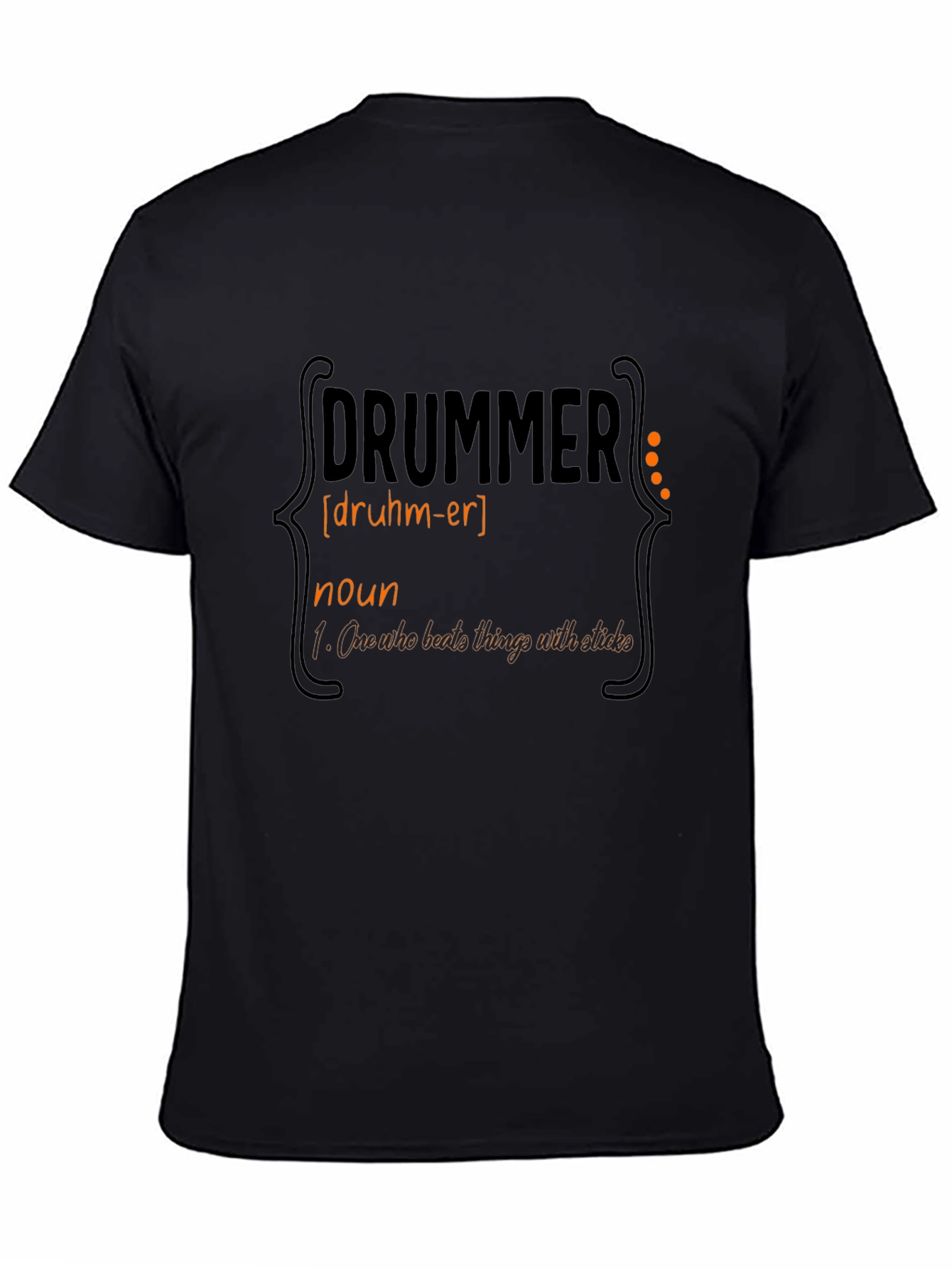 Drummer Definition Graphic Tee - Black