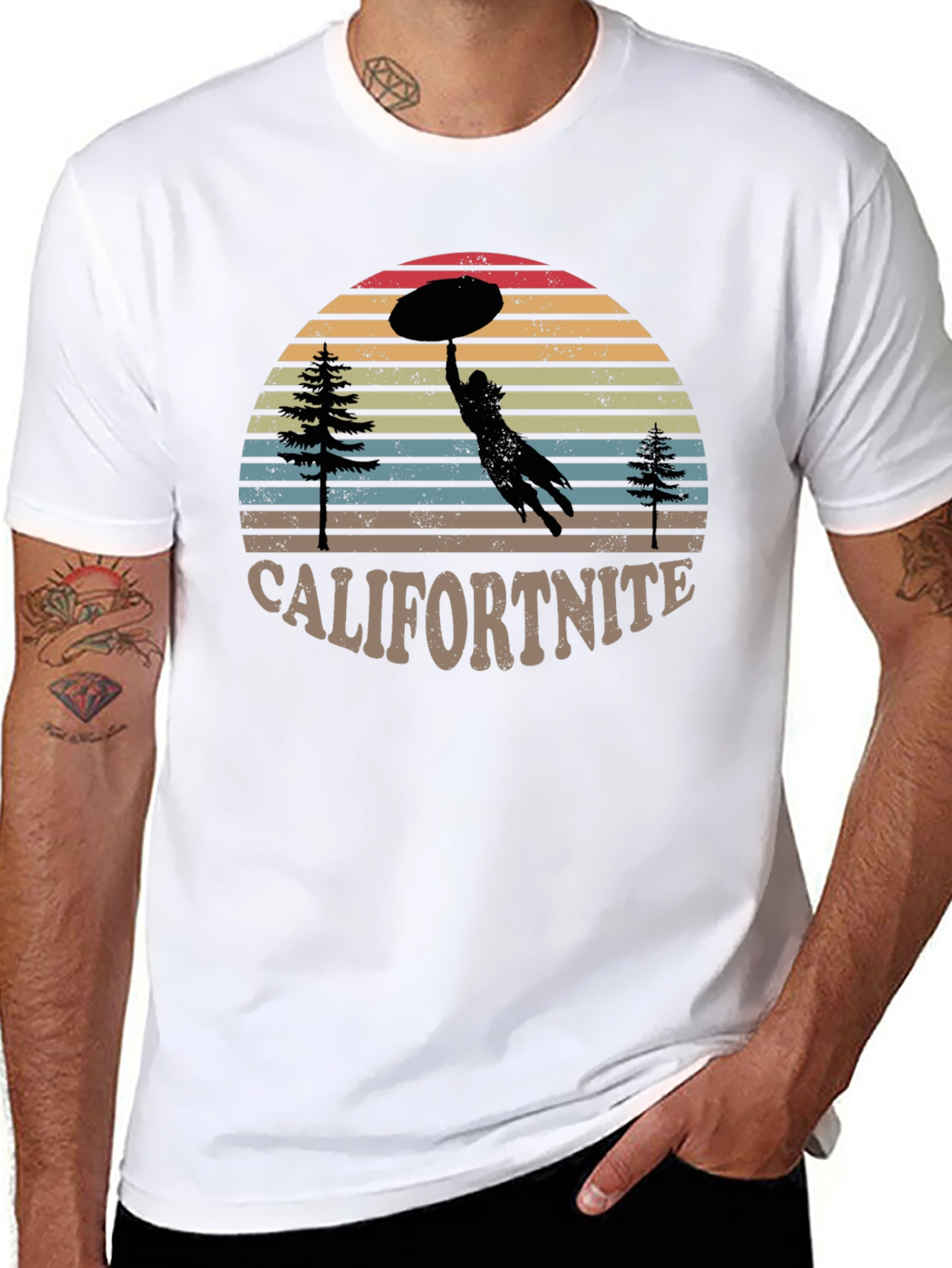 Califortnite Graphic T-Shirt - Retro Design