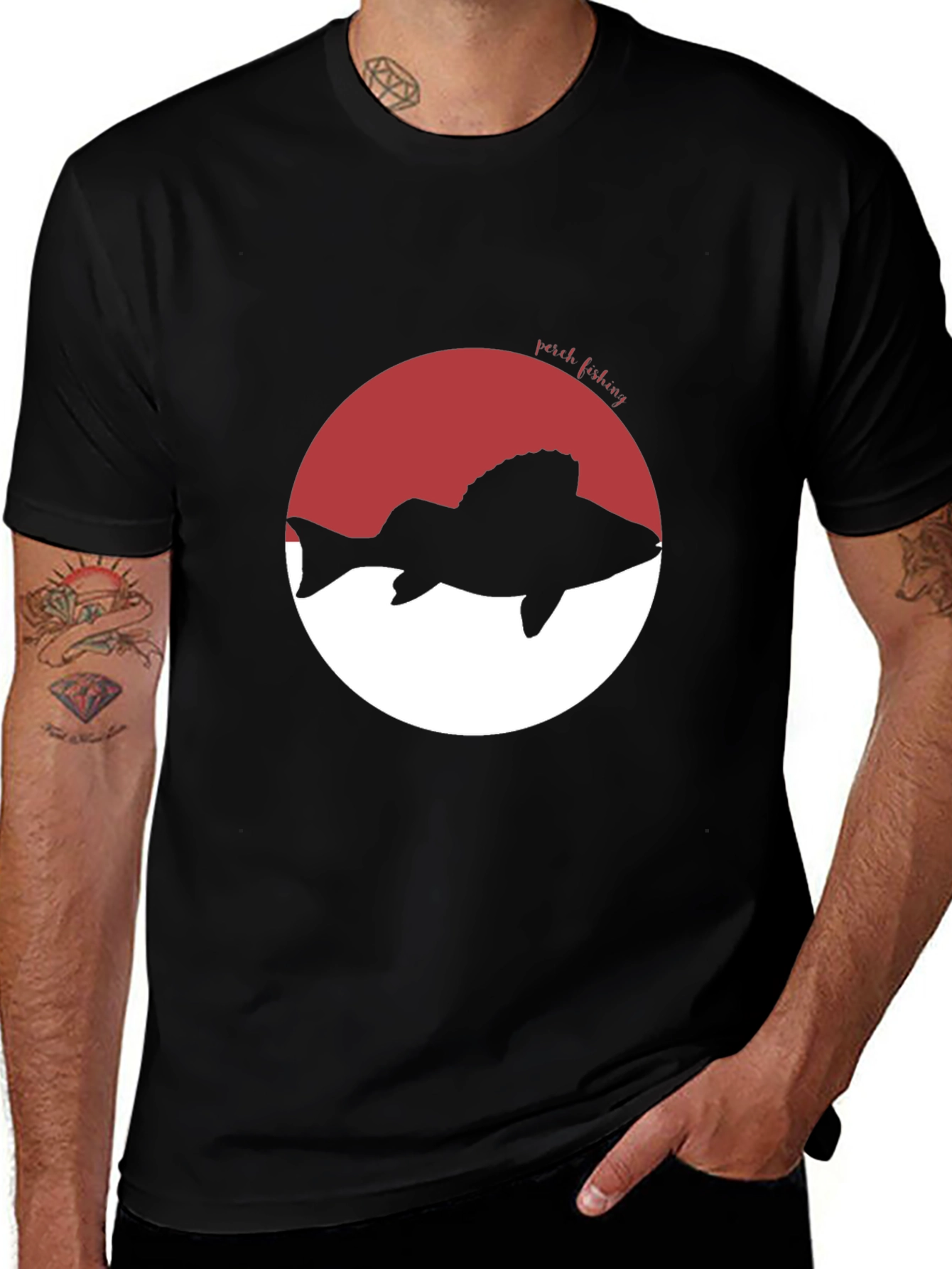 Perch Fishing Graphic Tee - Stylish Anglers Apparel