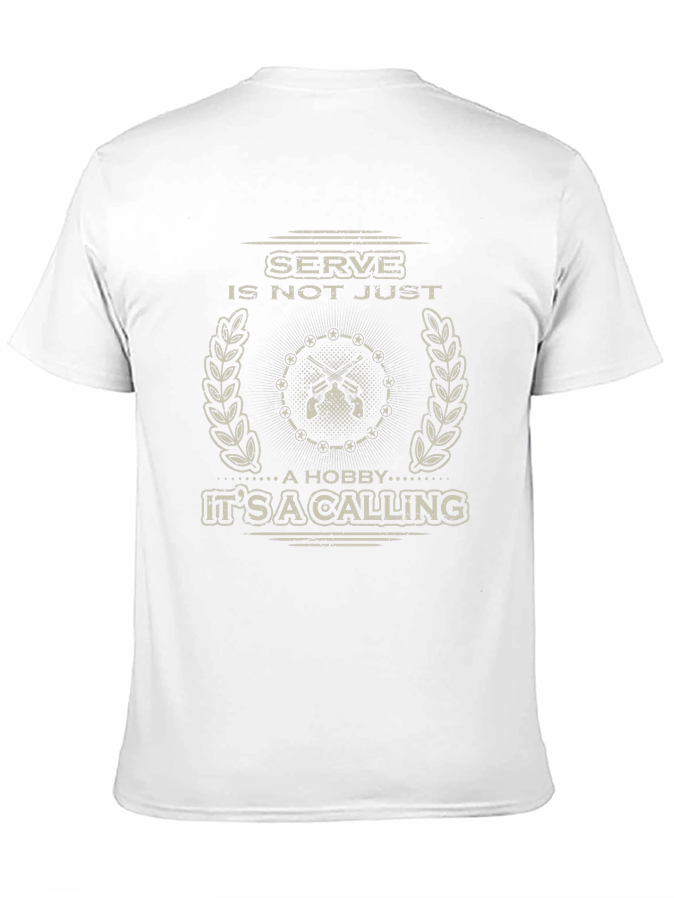 Serve Its a Calling Black Graphic Tee