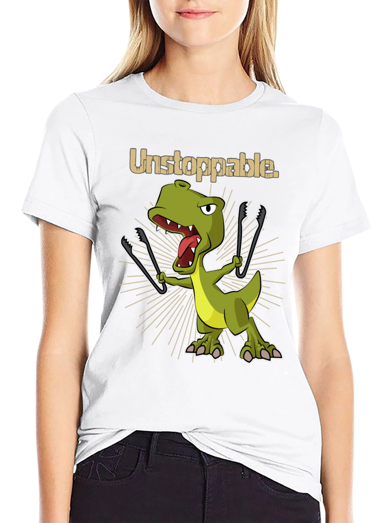 Unstoppable BBQ Dinosaur T-Shirt