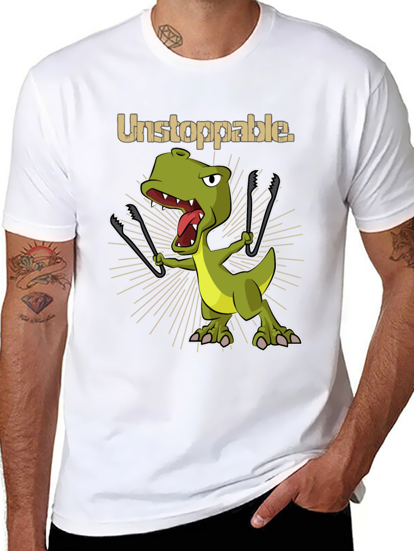Unstoppable BBQ Dinosaur T-Shirt