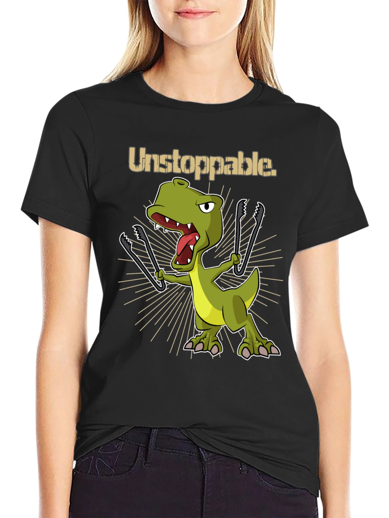 Unstoppable BBQ Dinosaur T-Shirt