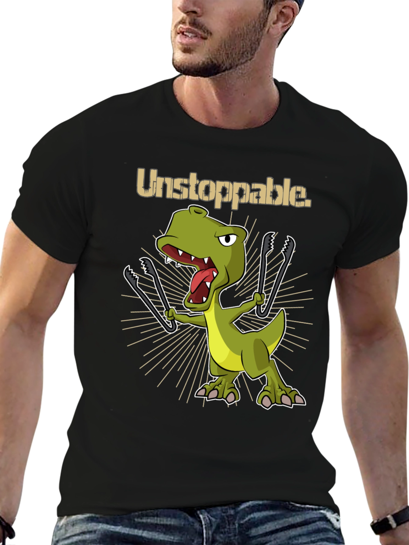 Unstoppable BBQ Dinosaur T-Shirt
