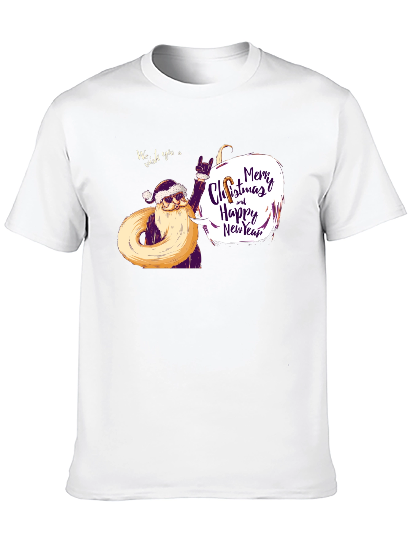 Rockin Santa Christmas T-Shirt