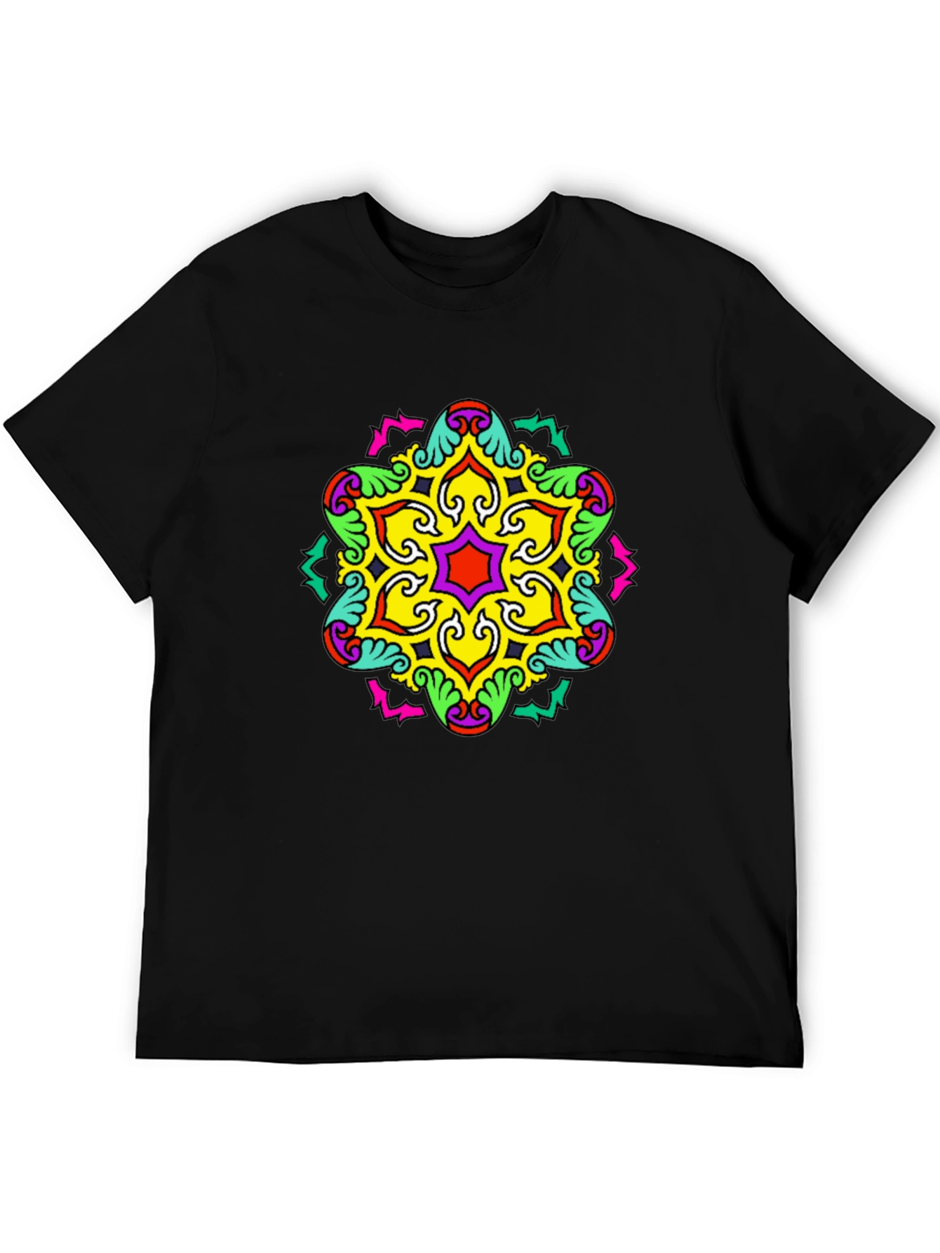 Bold Geometric Mandala Graphic Tee