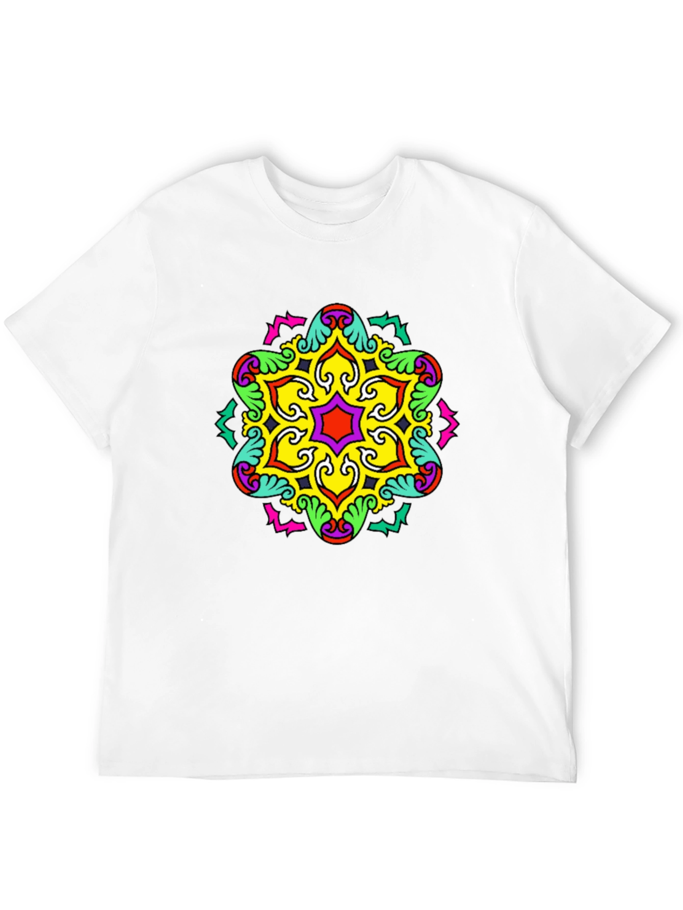 Bold Geometric Mandala Graphic Tee