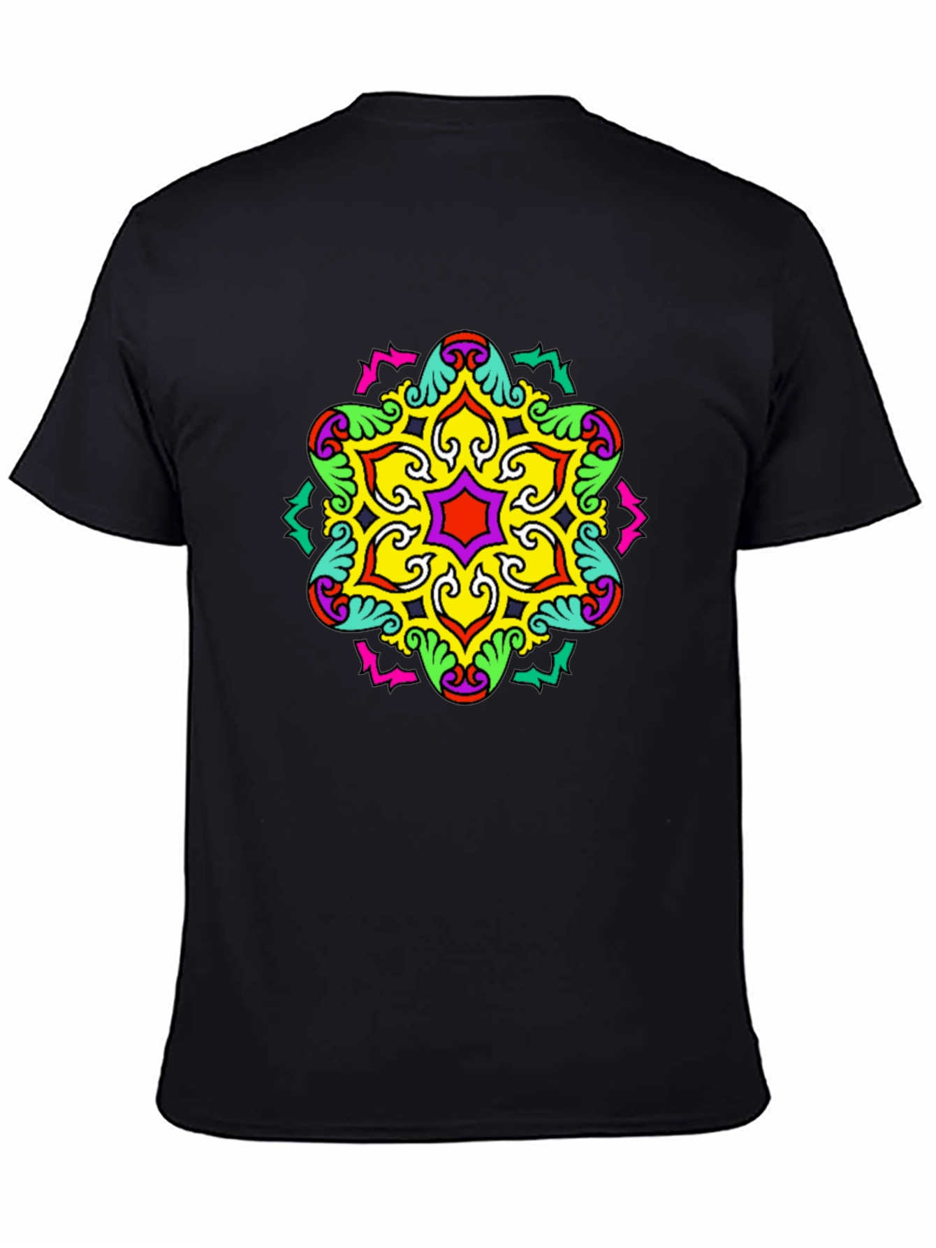 Bold Geometric Mandala Graphic Tee