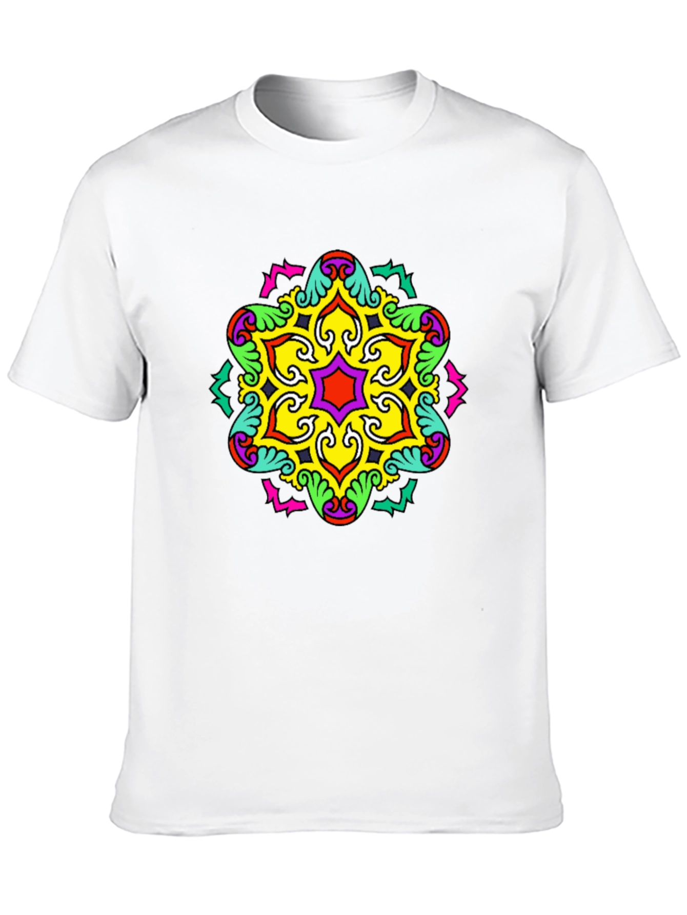 Bold Geometric Mandala Graphic Tee