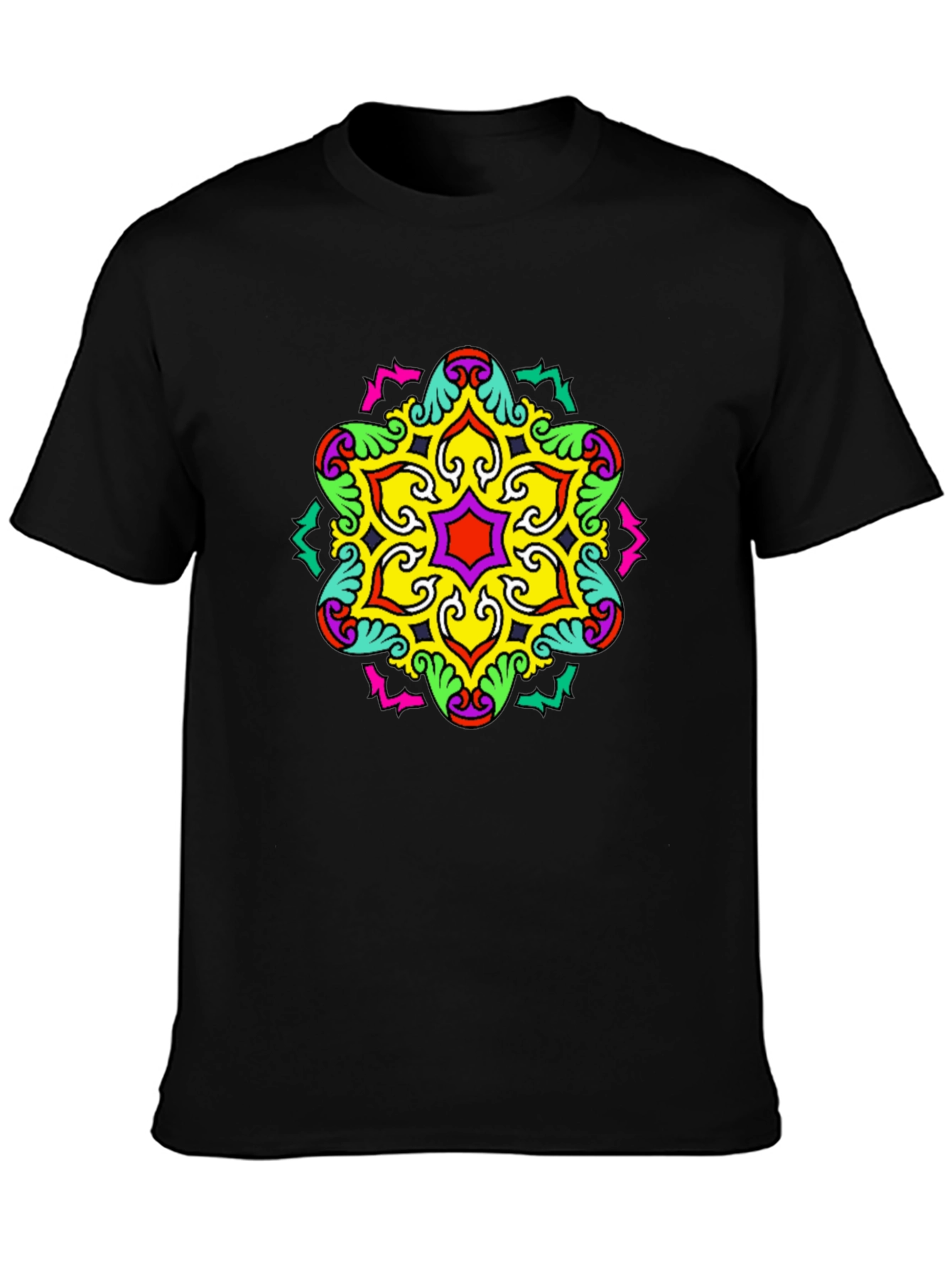 Bold Geometric Mandala Graphic Tee
