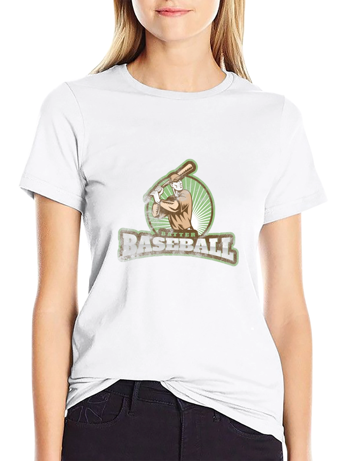 Batter Up Baseball Graphic Tee - Classic Black