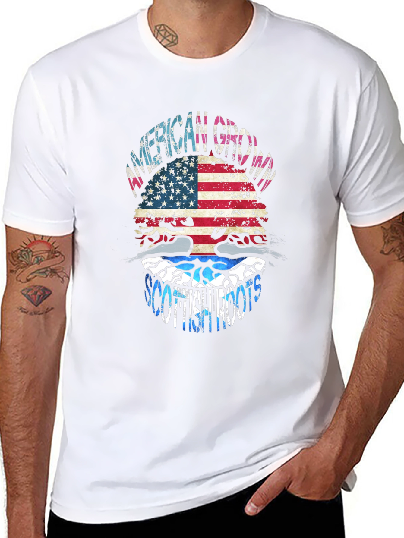 American Grown Scottish Roots Graphic Tee