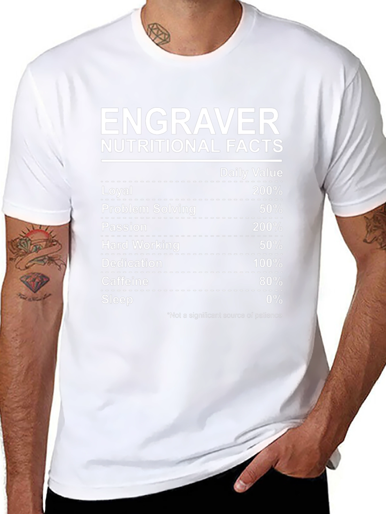 Engraver Nutritional Facts T-Shirt