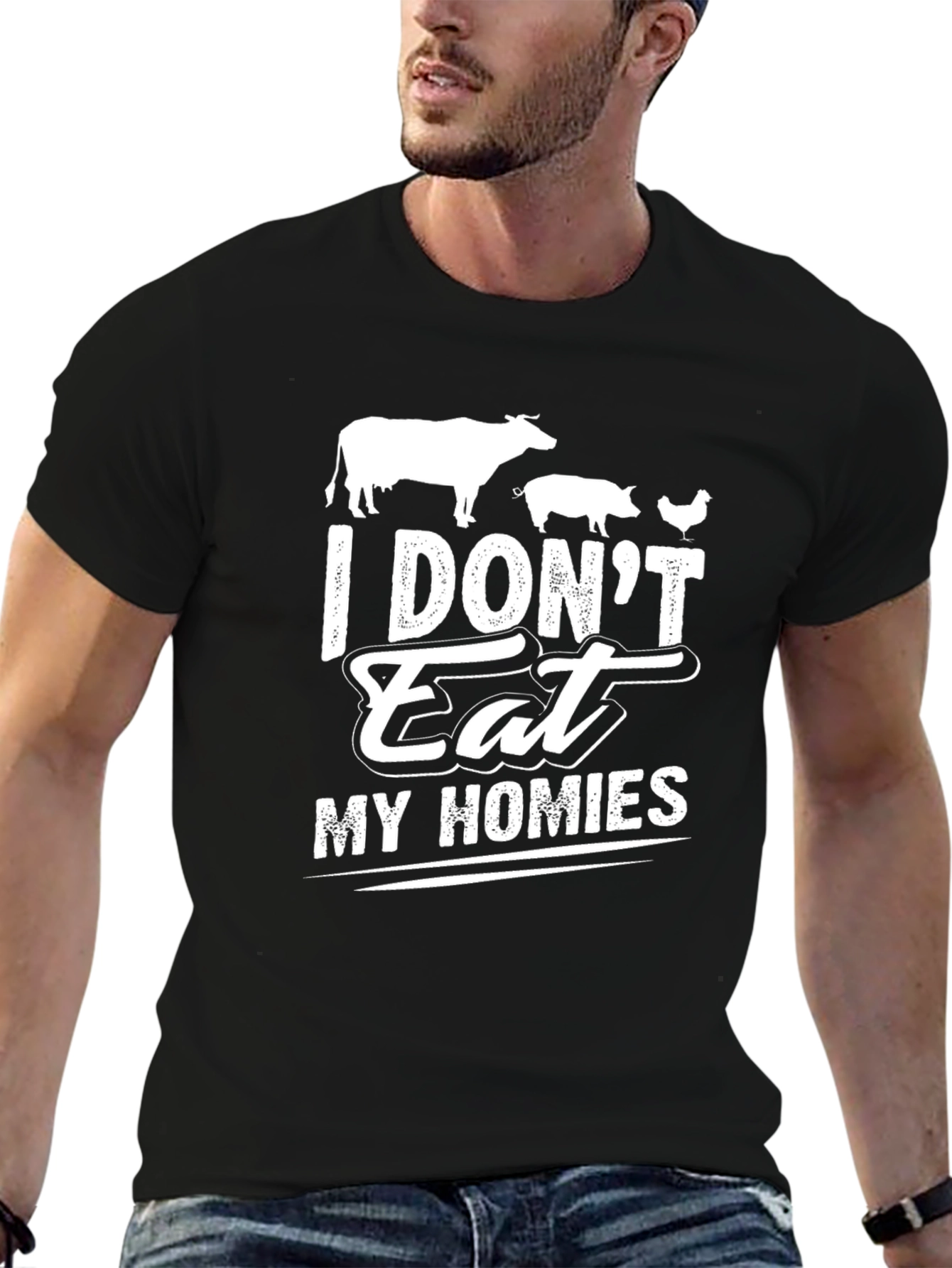 Vegan T-Shirt: I Dont Eat My Homies Graphic Tee