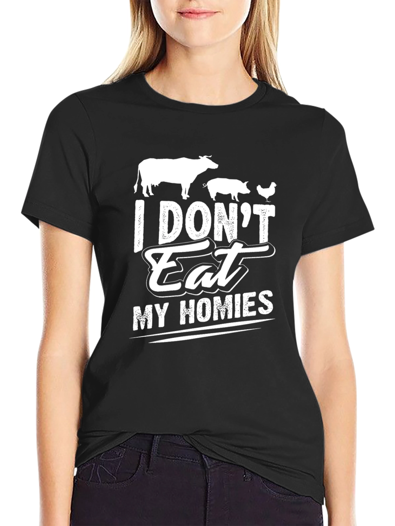 Vegan T-Shirt: I Dont Eat My Homies Graphic Tee