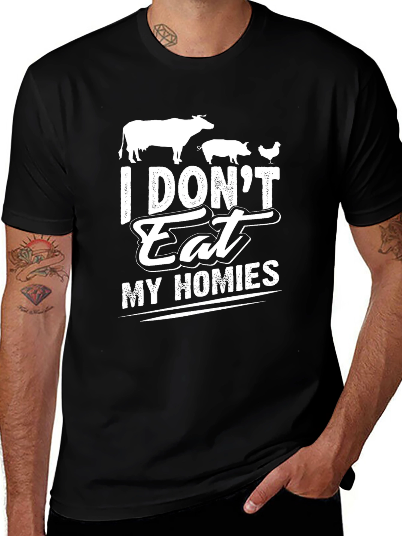 Vegan T-Shirt: I Dont Eat My Homies Graphic Tee