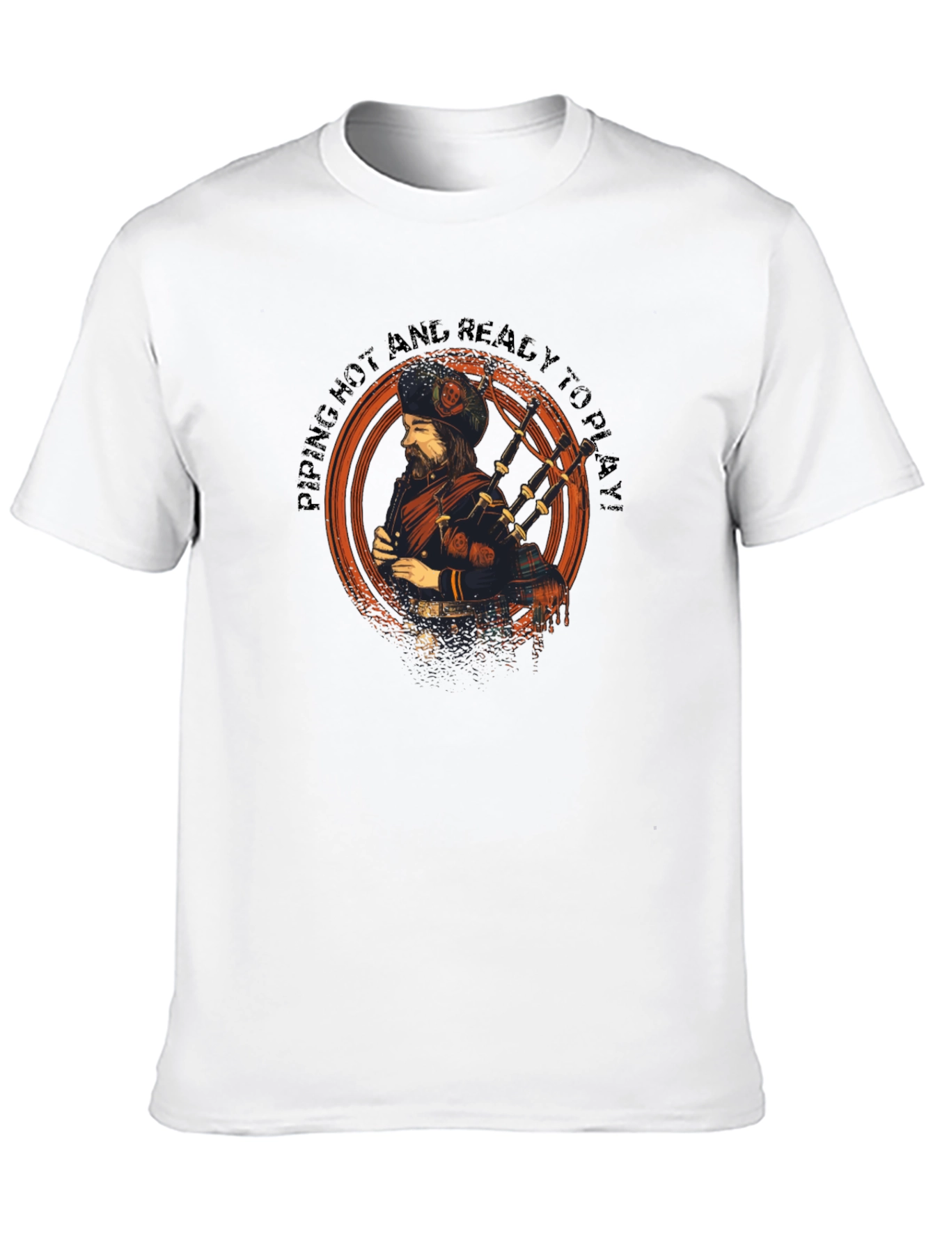 Piping Hot Scottish Bagpiper T-Shirt