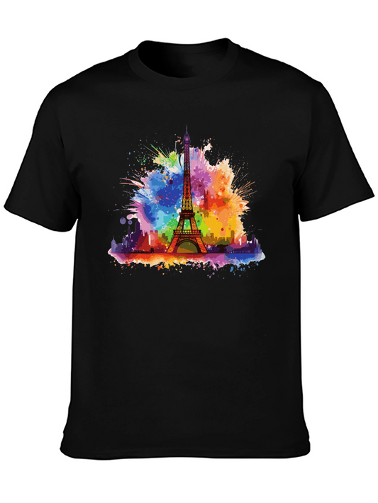 Paris Eiffel Tower Colorful T-Shirt