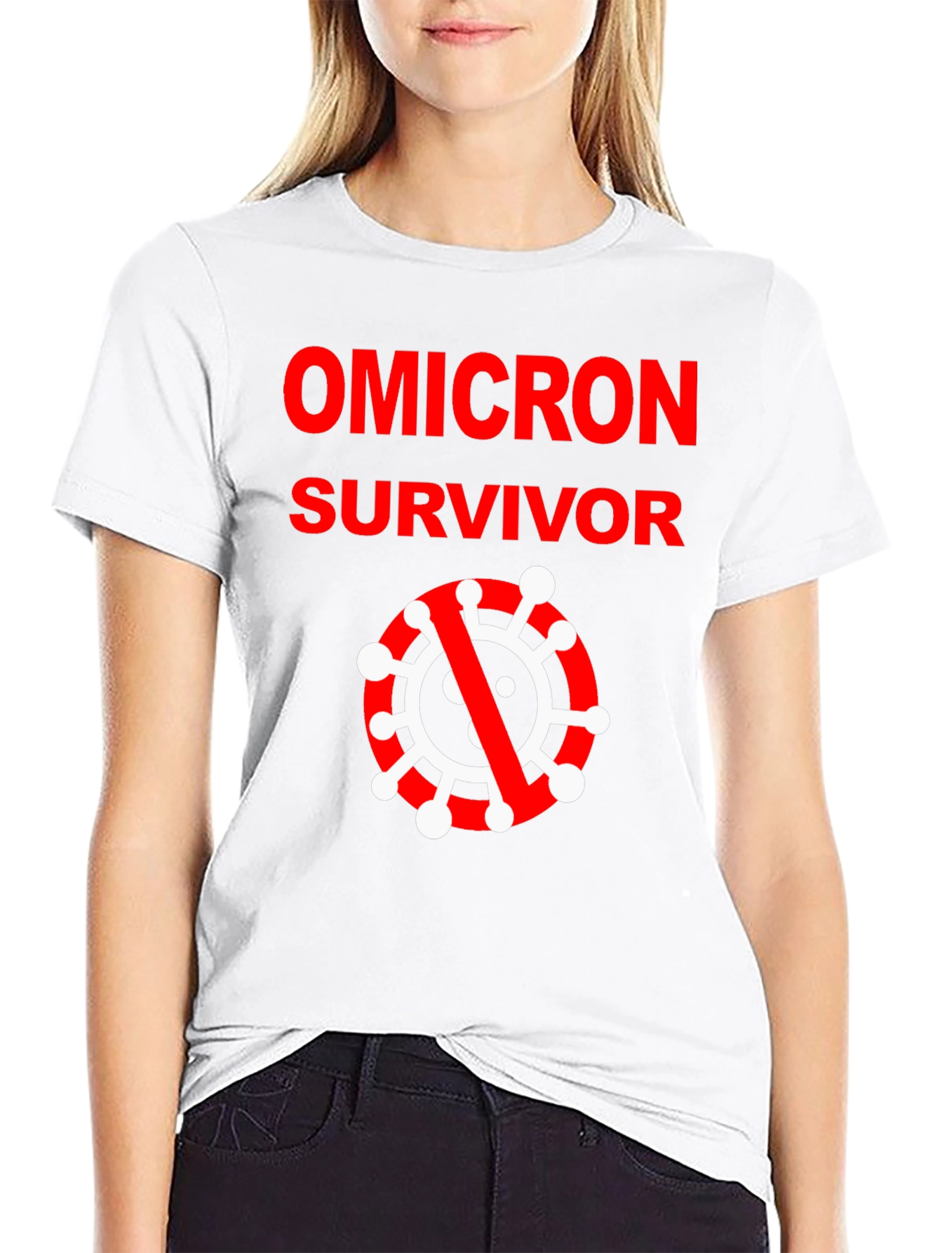 Omicron Survivor Black T-Shirt