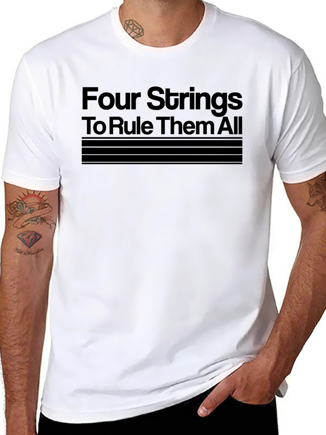Four Strings to Rule Them All T-Shirt