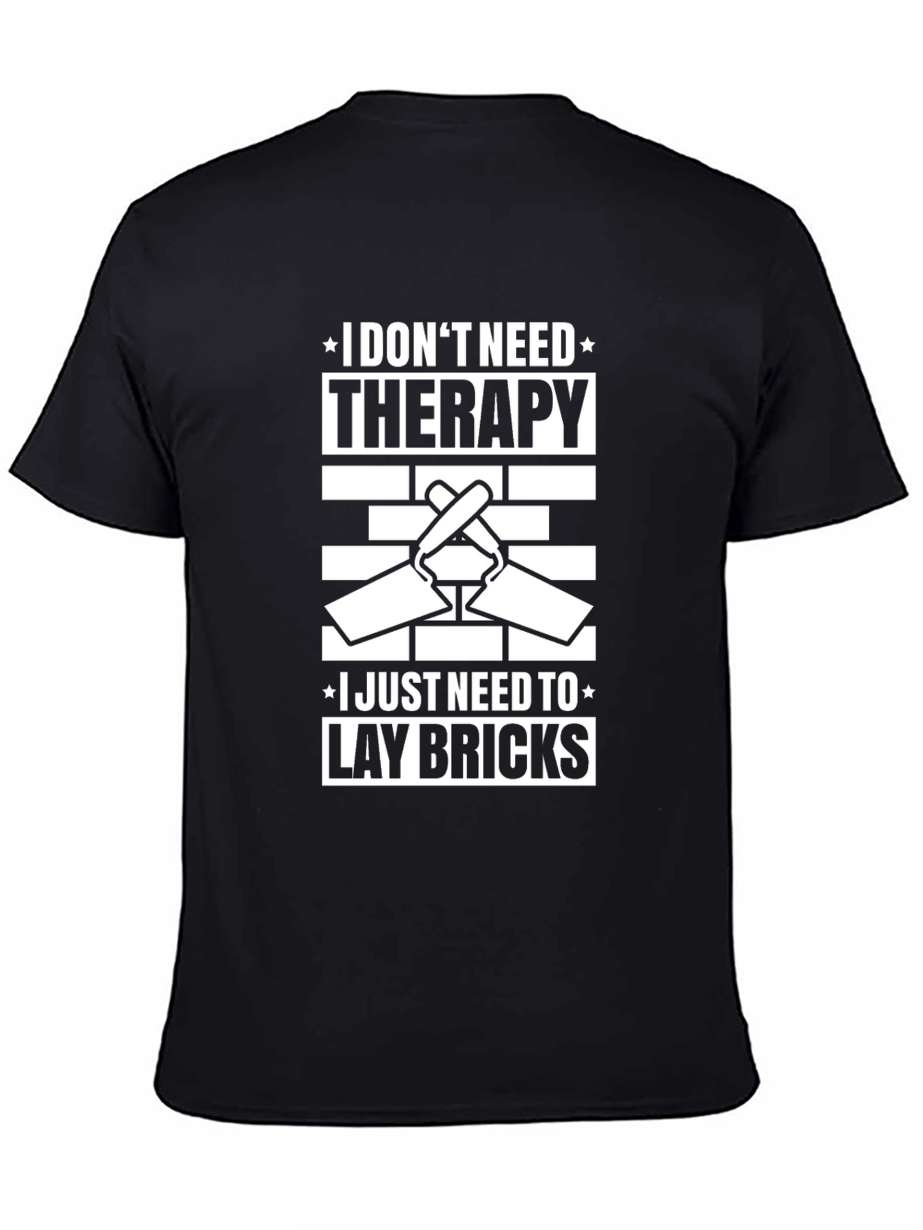 Brick Layer Therapy T-Shirt Funny Construction Worker Tee
