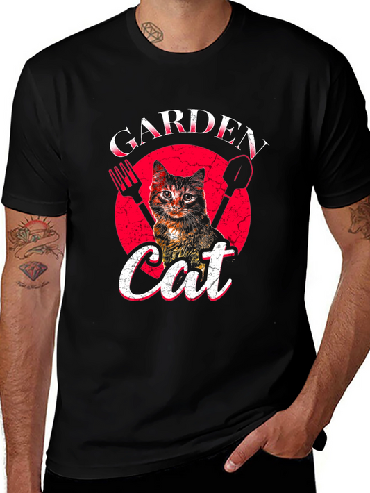 Garden Cat Graphic T-Shirt