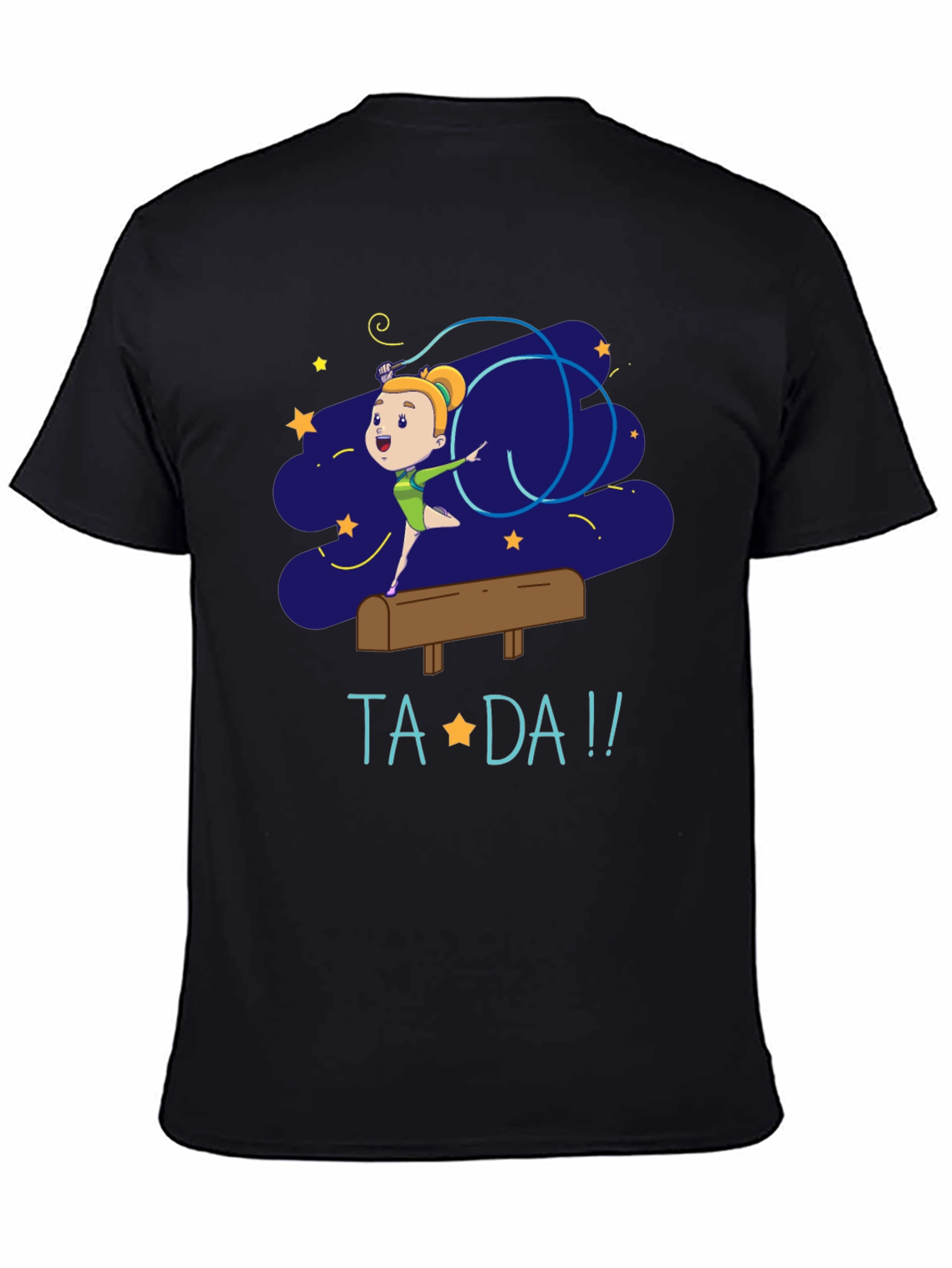 Gymnast Girl Ta-Da! Graphic Tee