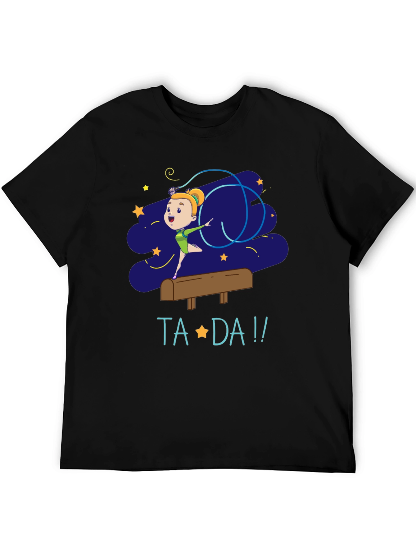 Gymnast Girl Ta-Da! Graphic Tee